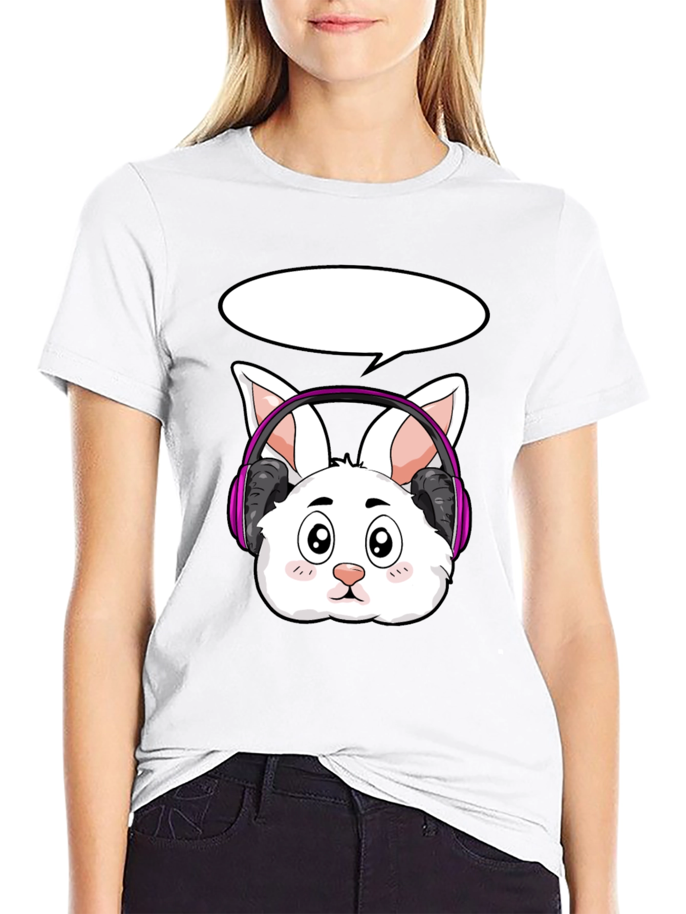 Bunny Gamer T-Shirt - Cool Cartoon Rabbit Design
