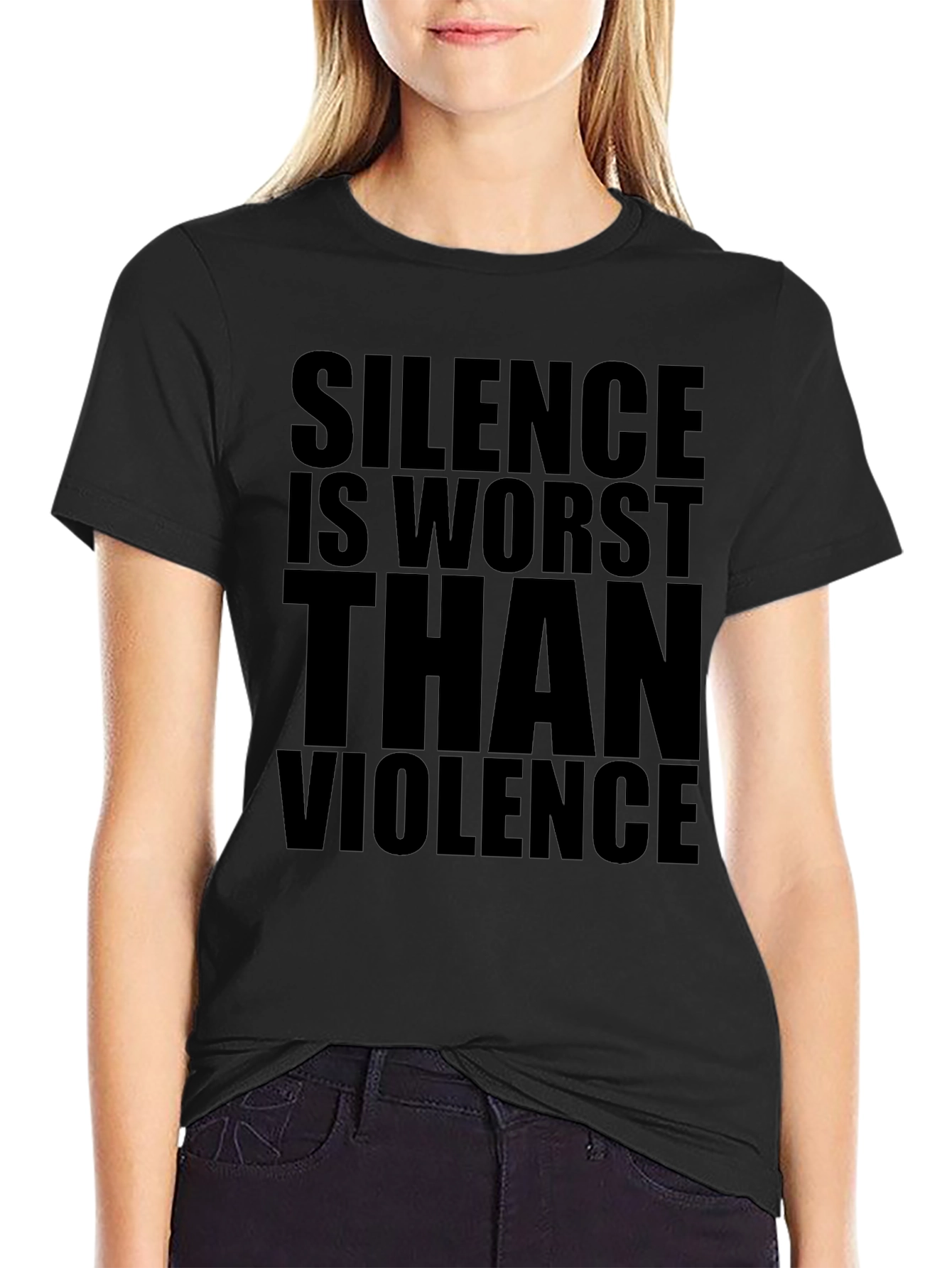 Silence Is Worst Than Violence Graphic Tee