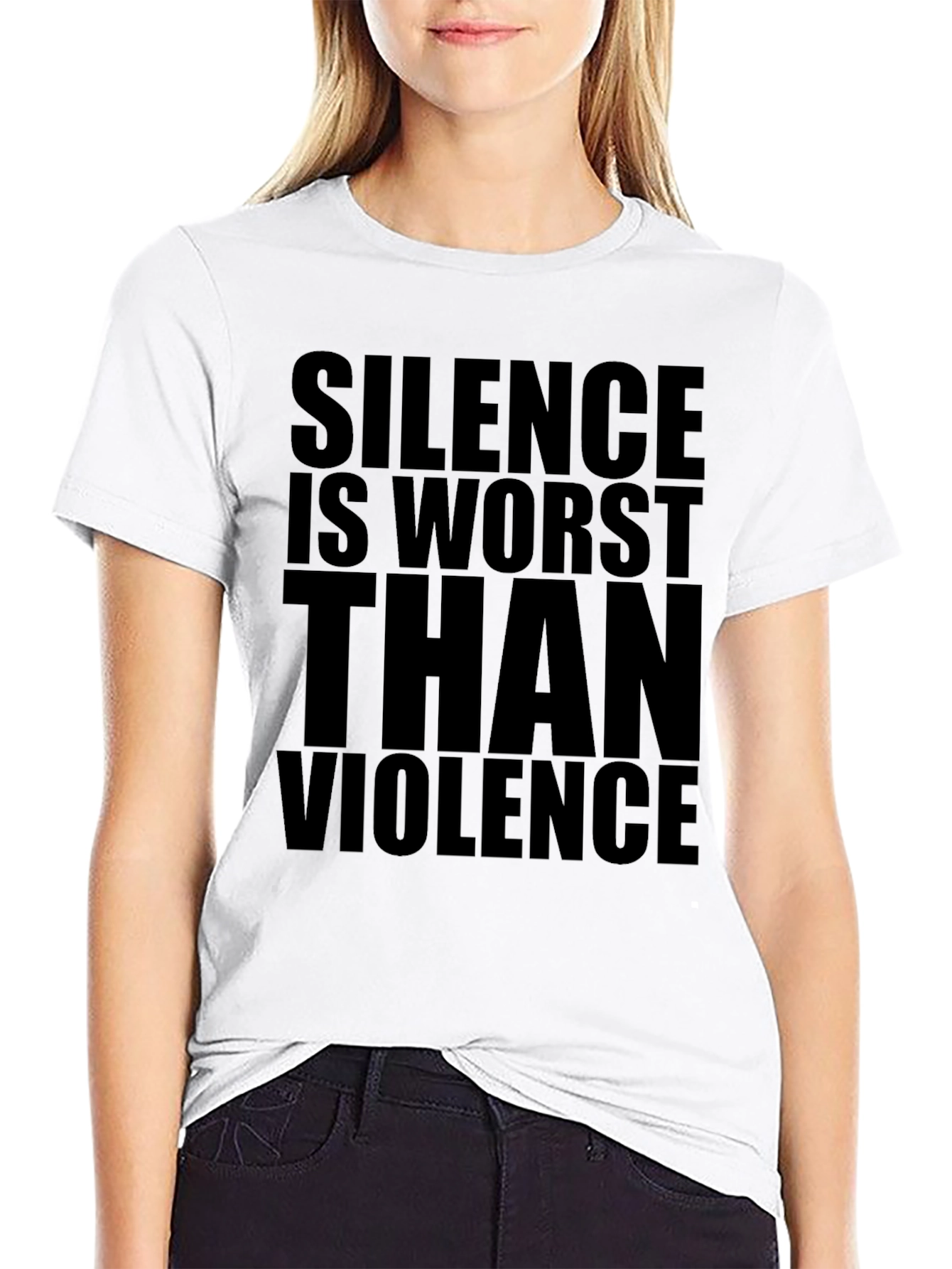Silence Is Worst Than Violence Graphic Tee