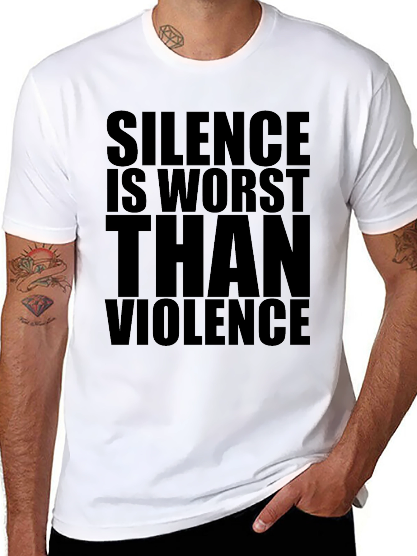 Silence Is Worst Than Violence Graphic Tee