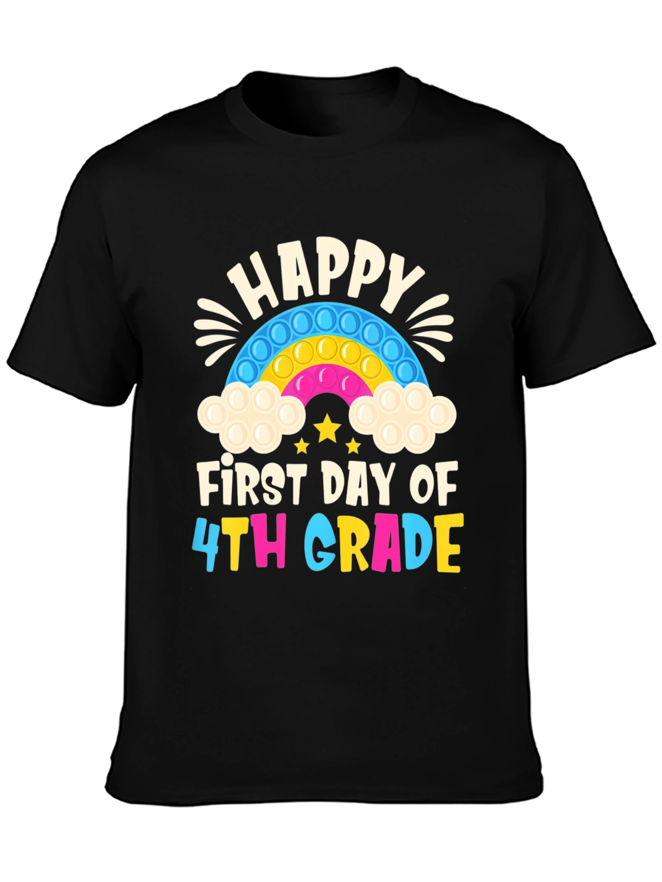 Happy First Day of 4th Grade Pop It T-Shirt