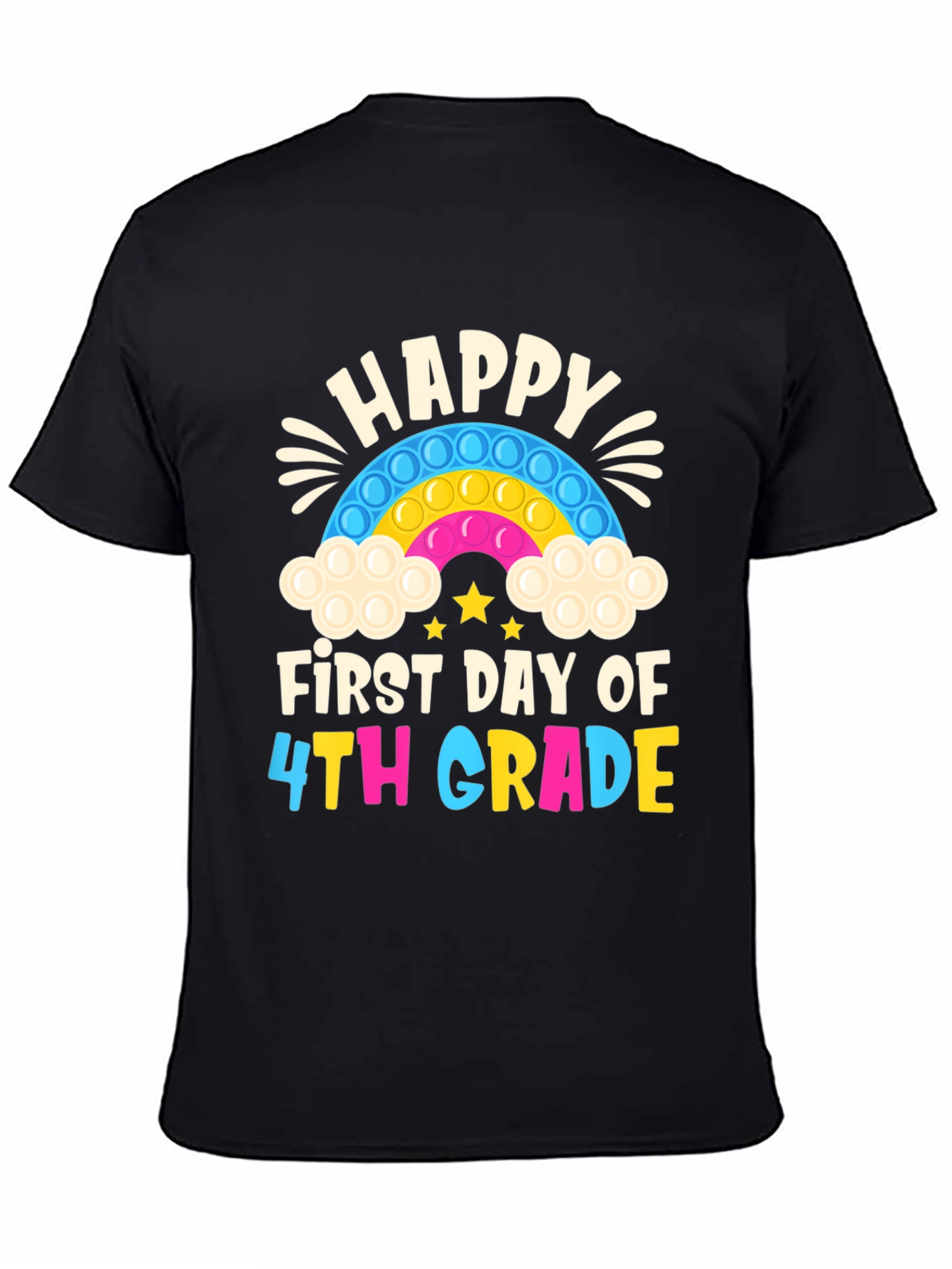 Happy First Day of 4th Grade Pop It T-Shirt