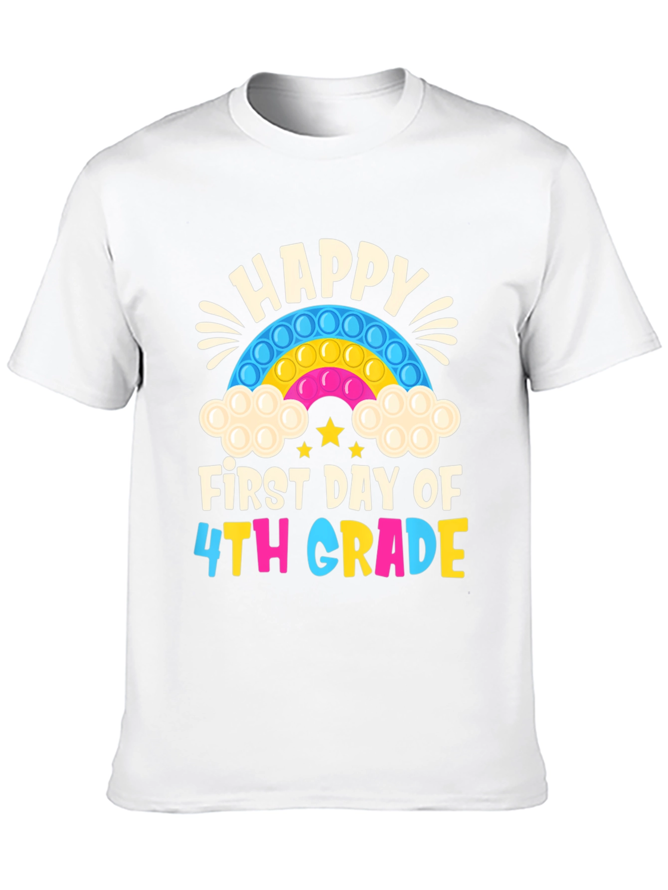 Happy First Day of 4th Grade Pop It T-Shirt
