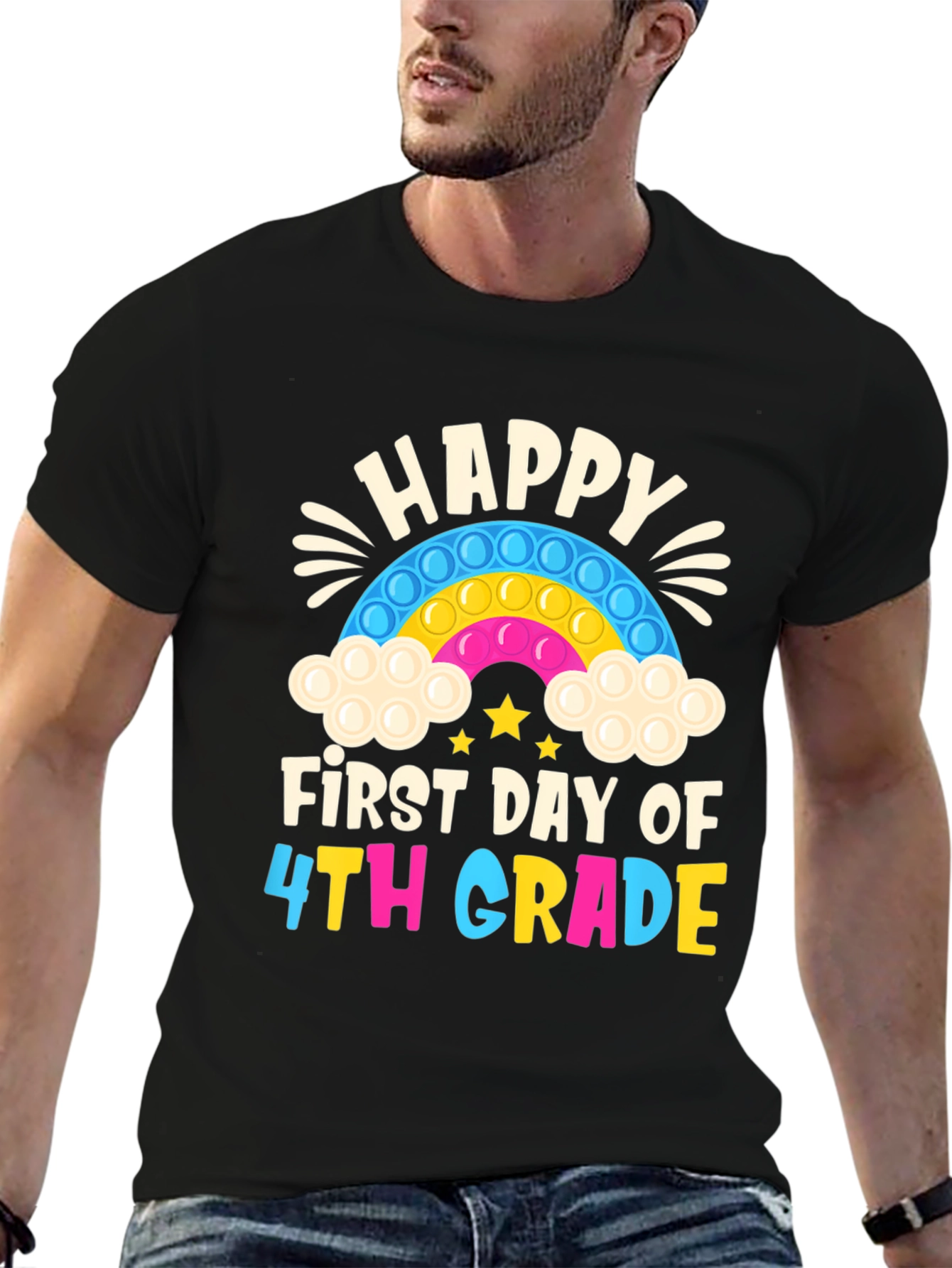 Happy First Day of 4th Grade Pop It T-Shirt