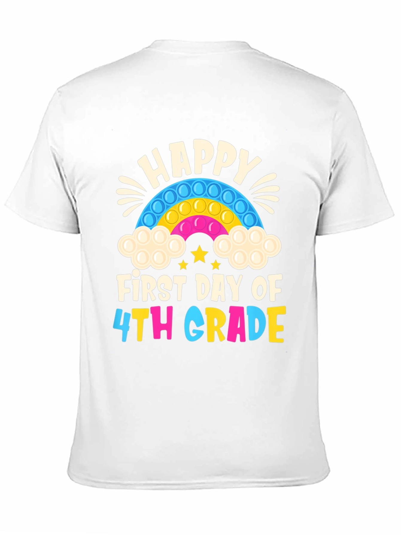 Happy First Day of 4th Grade Pop It T-Shirt
