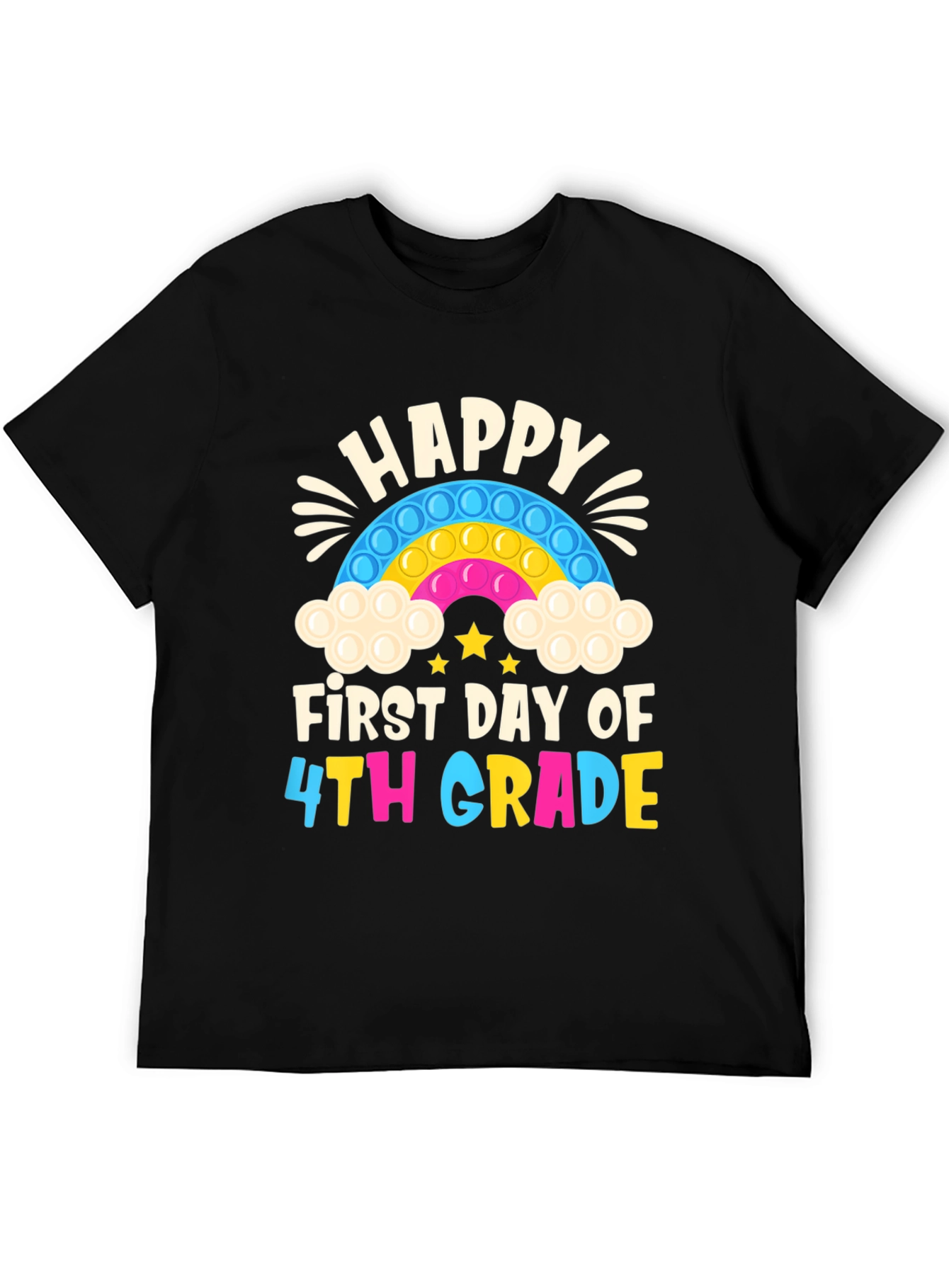 Happy First Day of 4th Grade Pop It T-Shirt