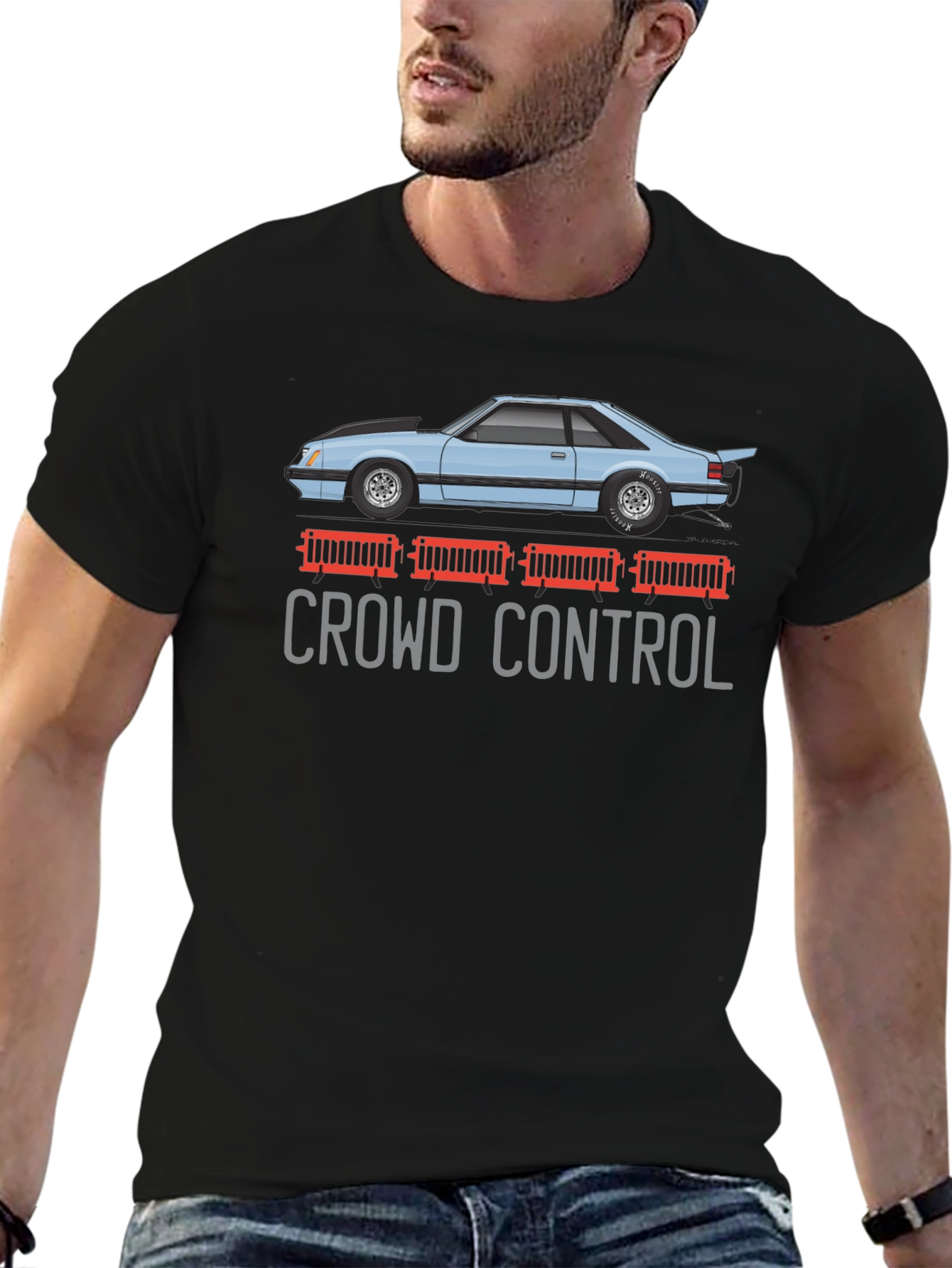 Crowd Control T-Shirt - Car Design