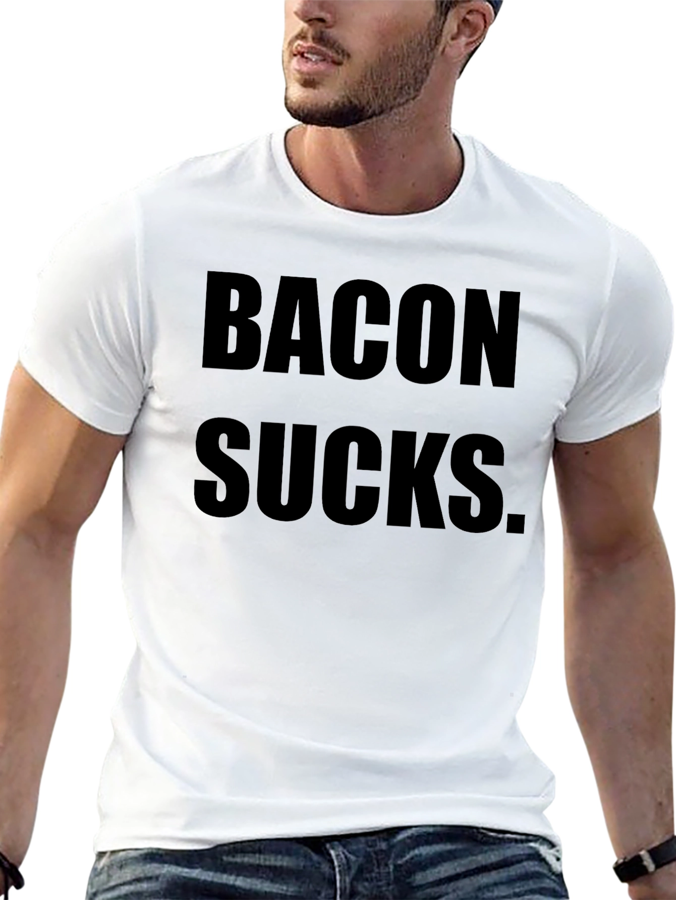 Bacon Sucks Graphic Tee - Bold Statement T-Shirt