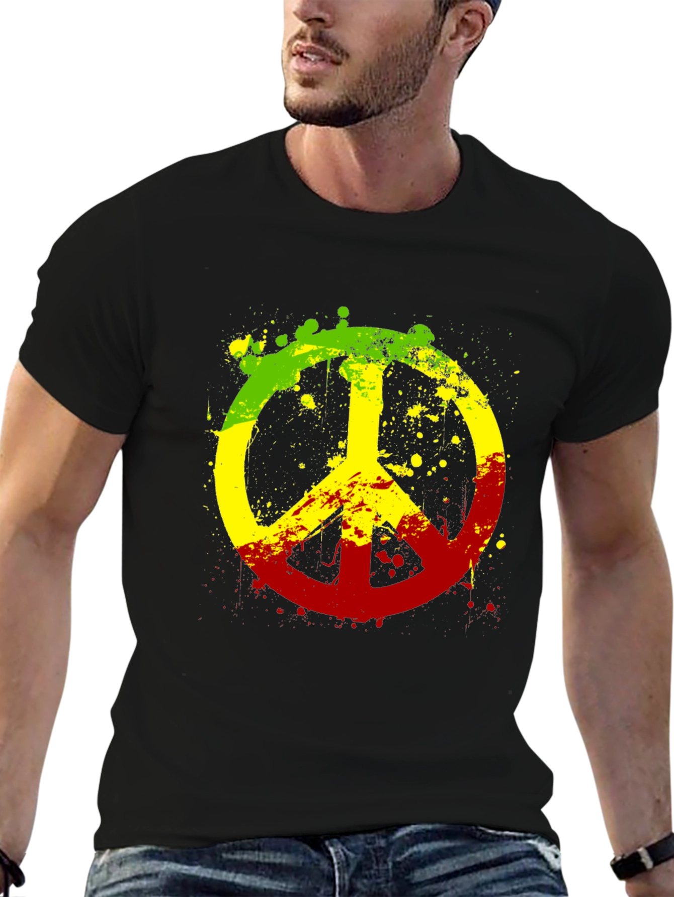 Rasta Peace Sign T-Shirt