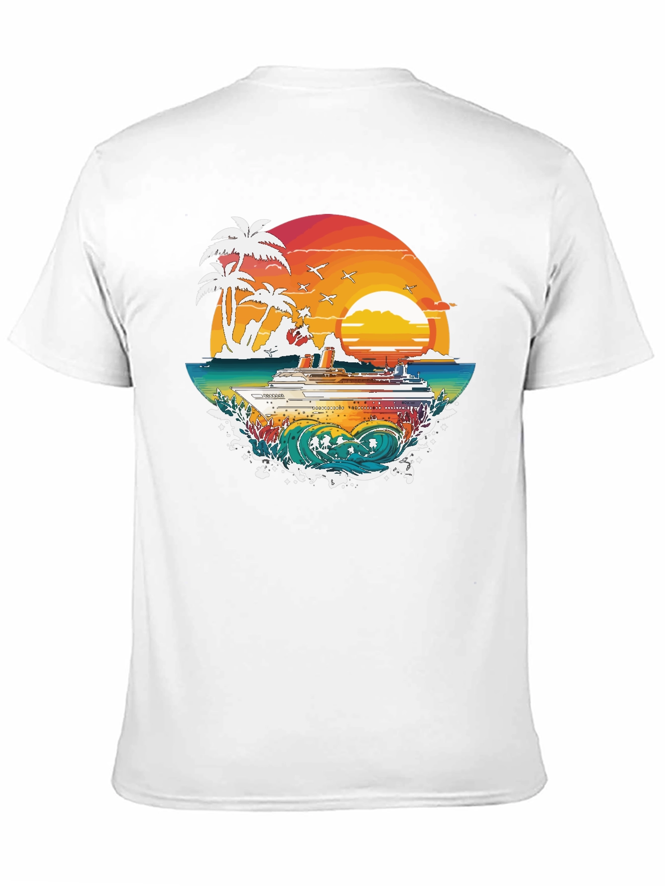 Tropical Cruise Graphic Tee - Island Vibes