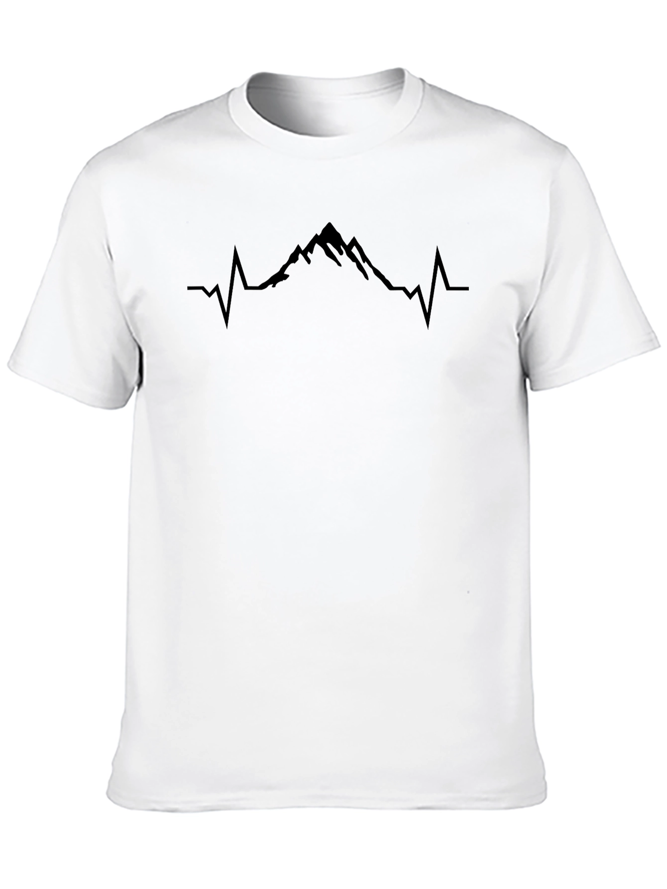 Mountain Heartbeat Graphic Tee - Nature Inspired Shirt