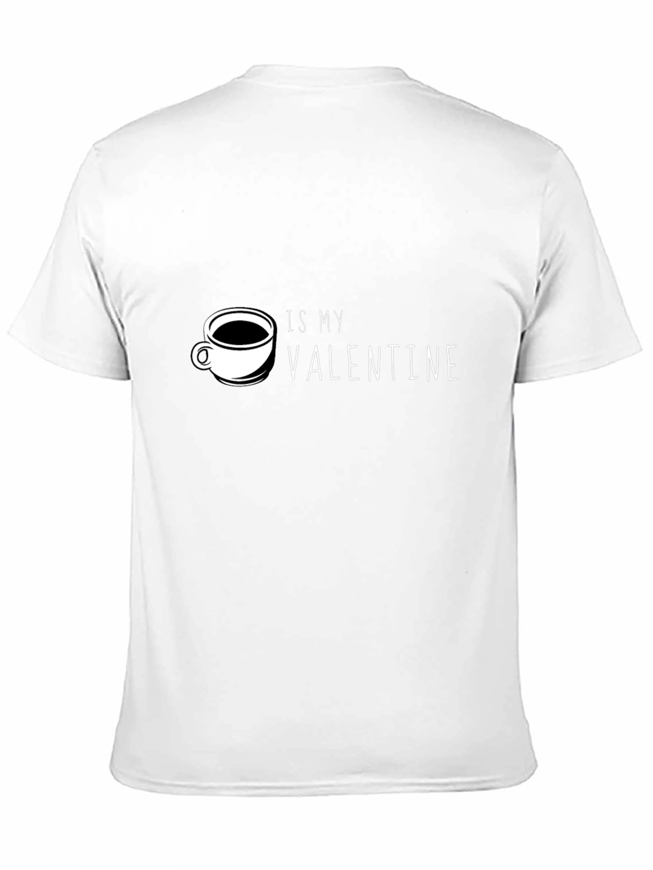 Coffee is My Valentine Black Graphic Tee