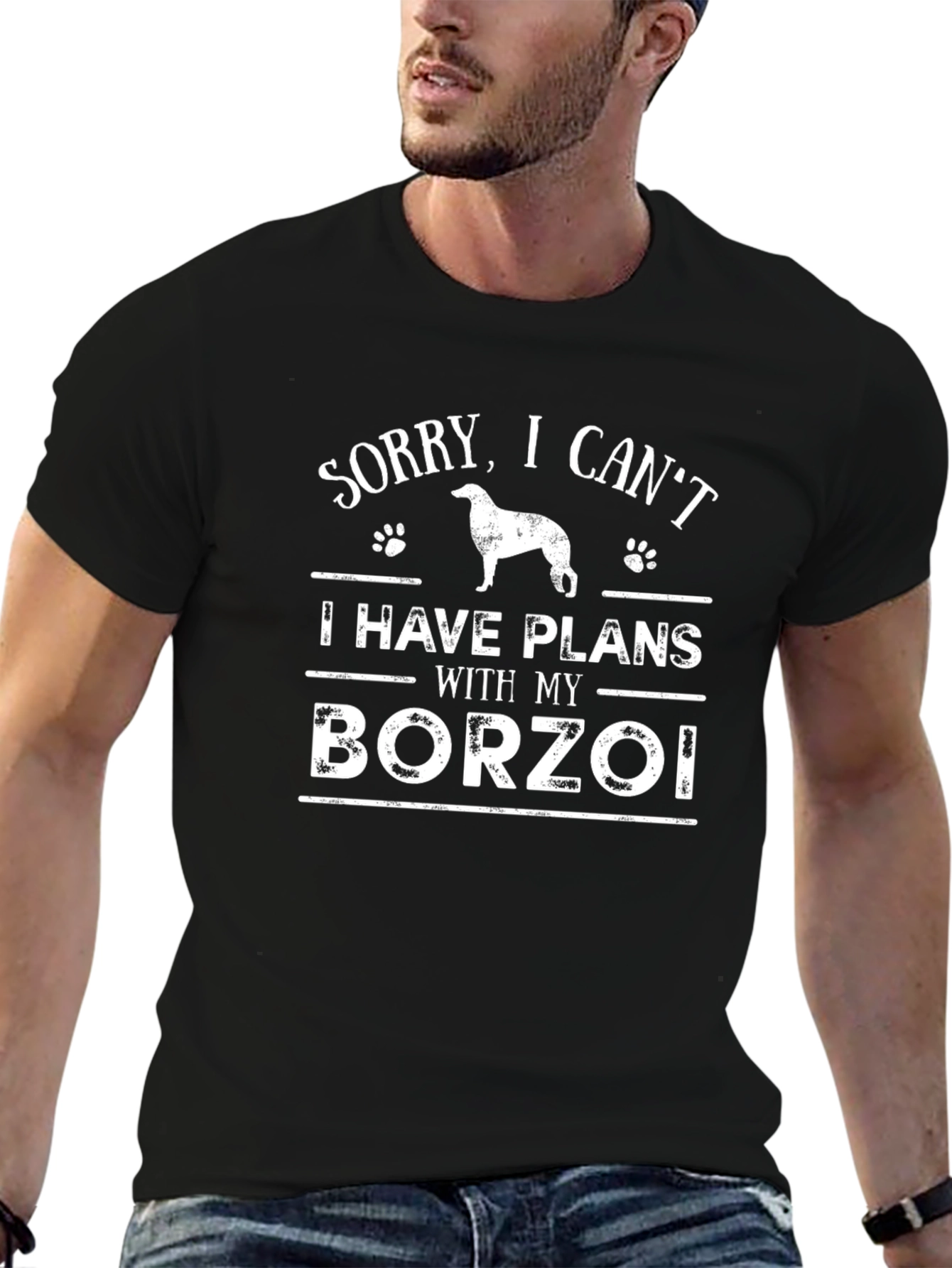 Sorry I Cant Borzoi Dog T-Shirt