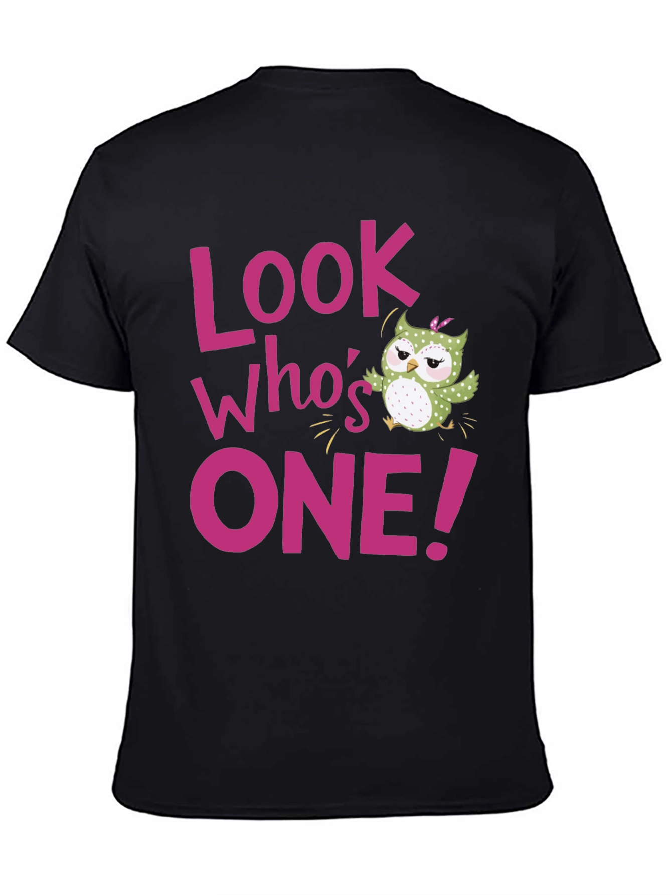 Look Whos One! Owl Birthday T-Shirt