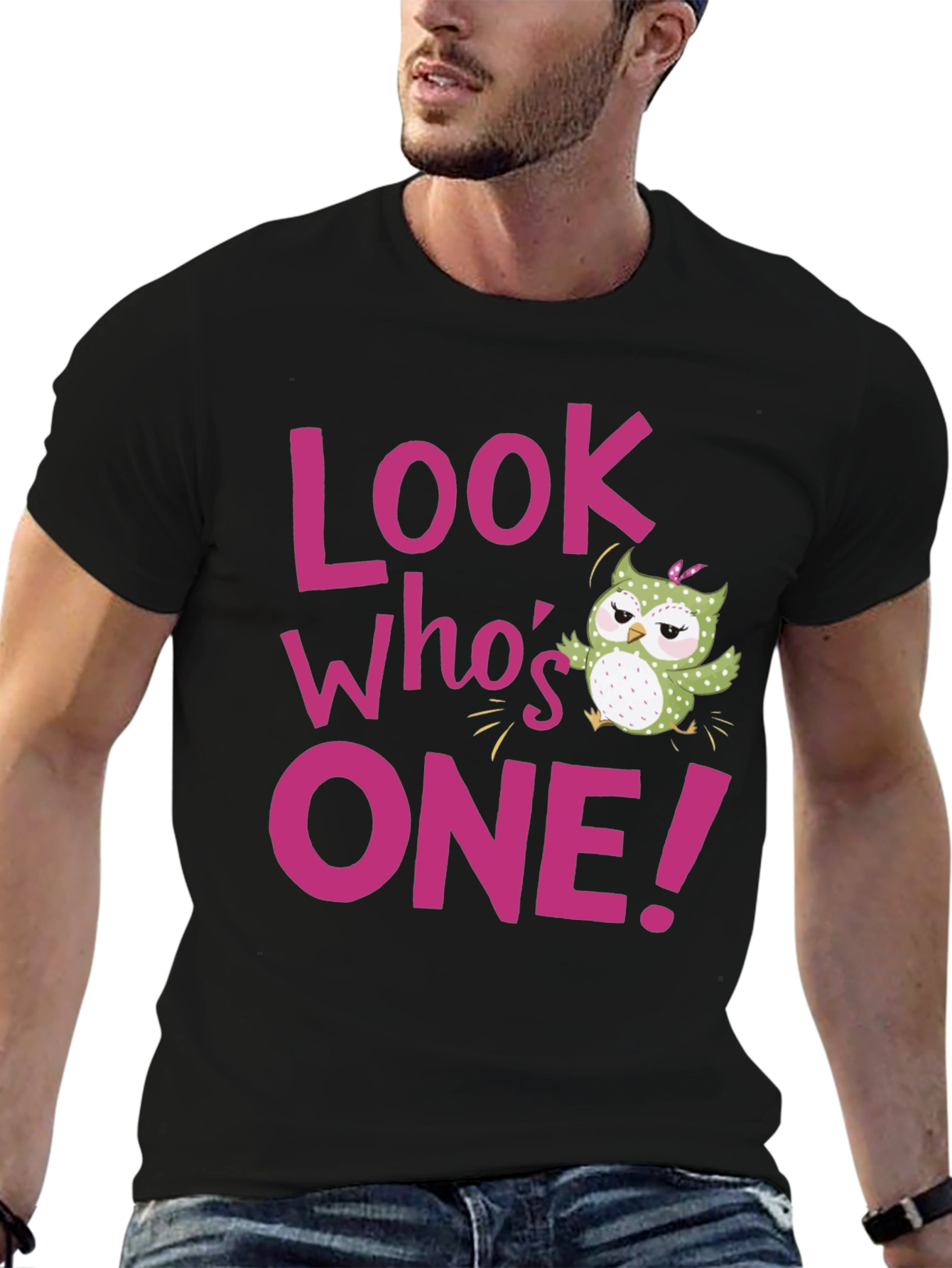 Look Whos One! Owl Birthday T-Shirt