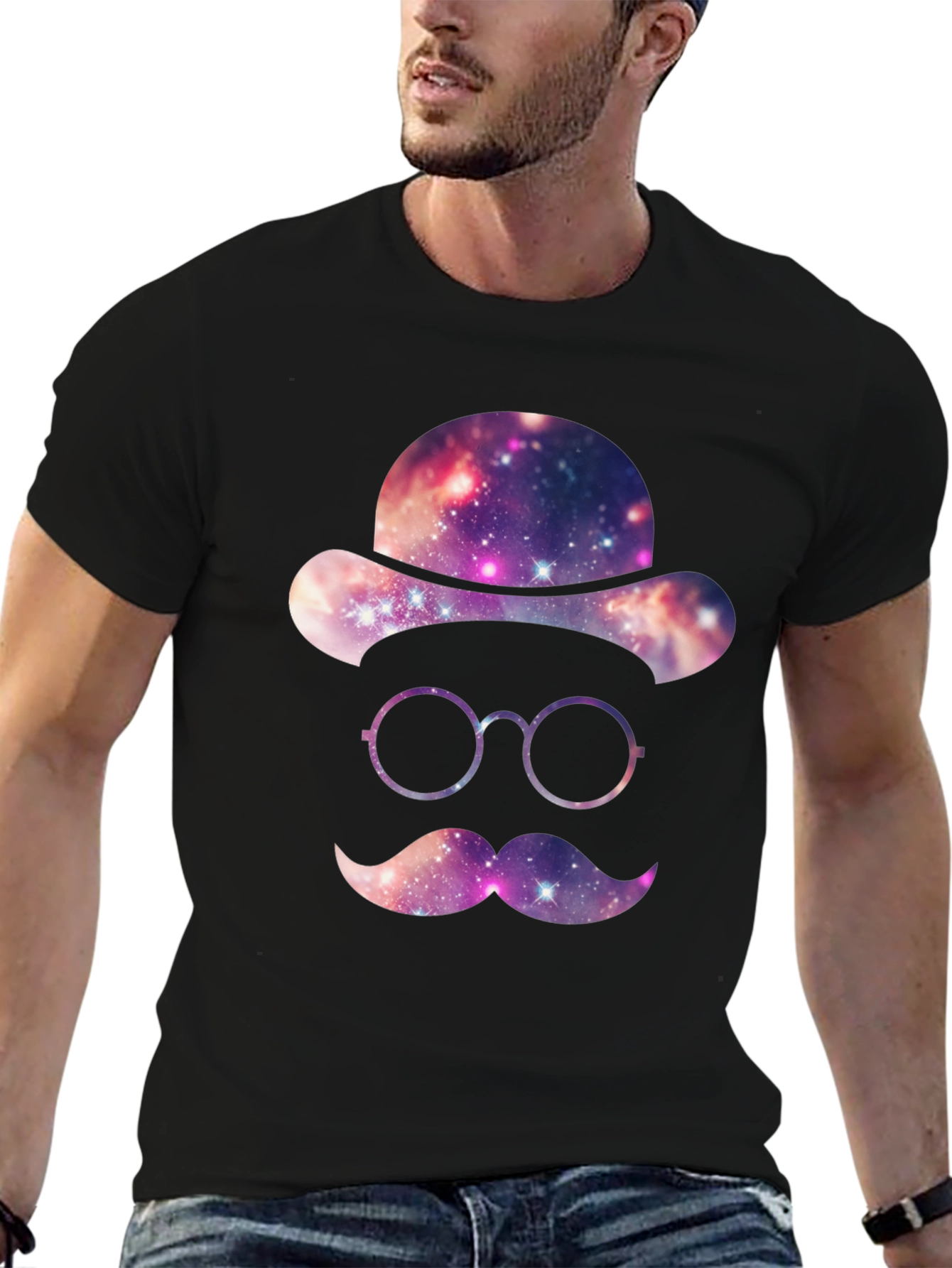 Galaxy Gentleman Graphic T-Shirt
