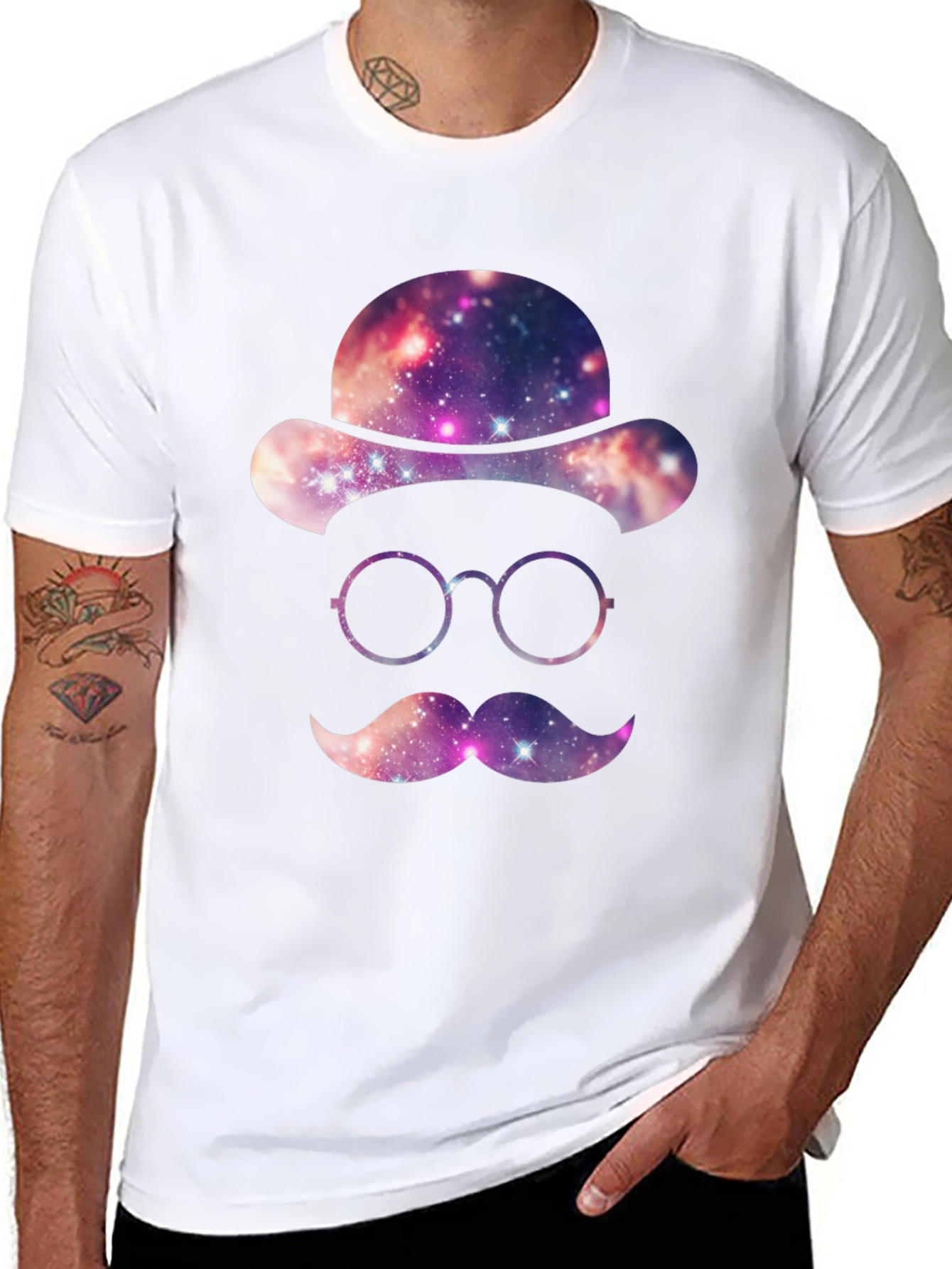 Galaxy Gentleman Graphic T-Shirt