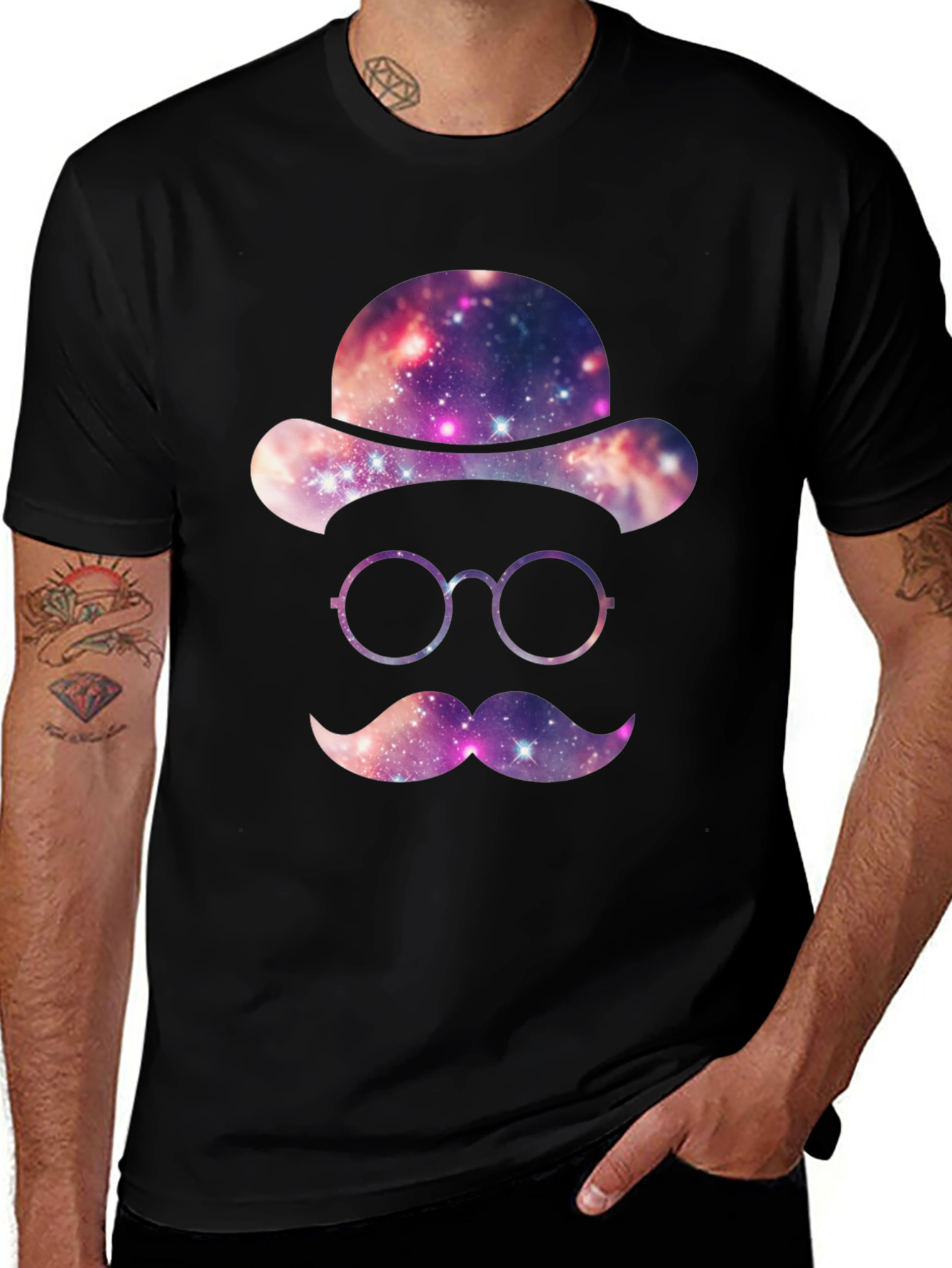 Galaxy Gentleman Graphic T-Shirt