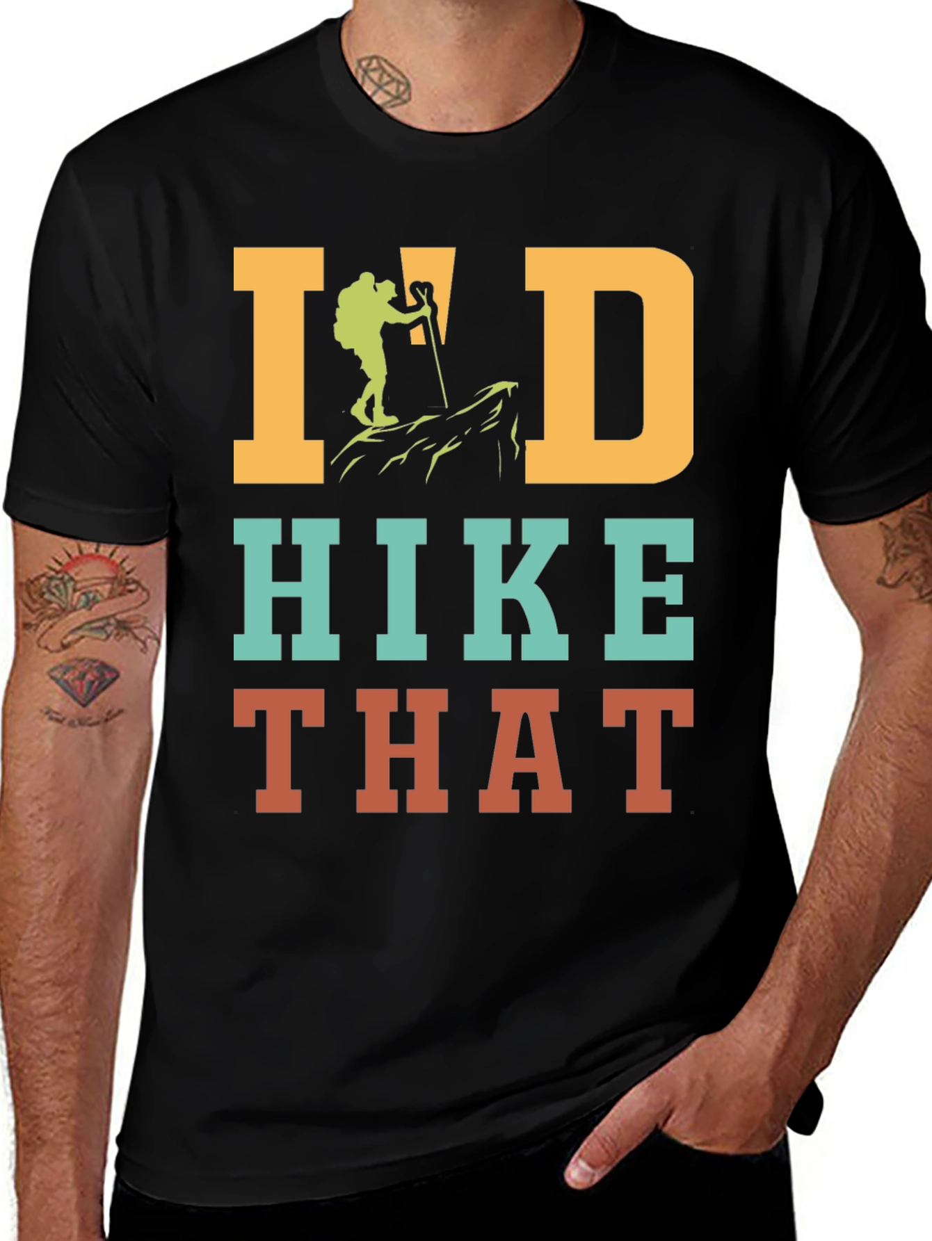 Id Hike That Hiking T-Shirt Adventure Top