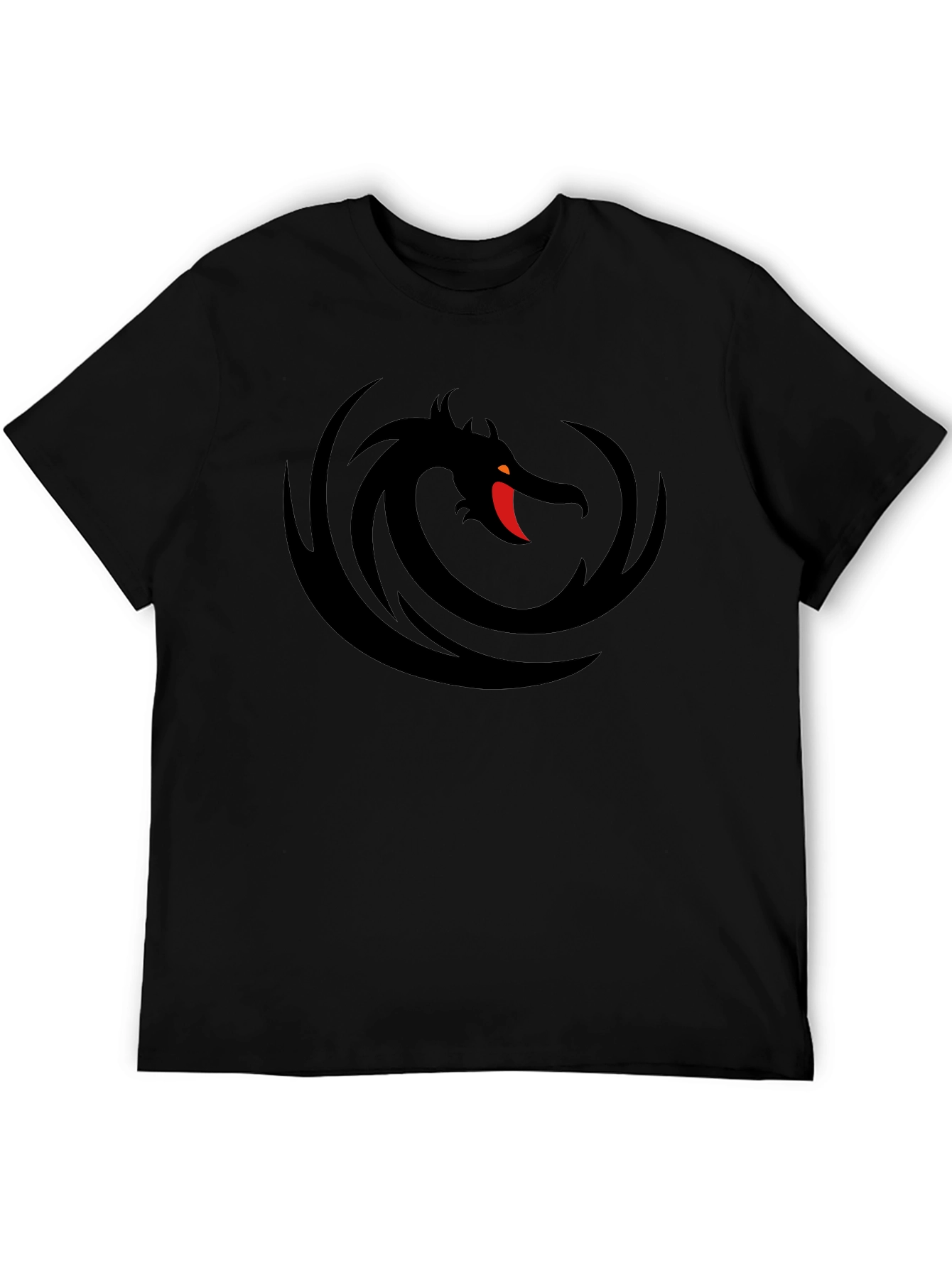 Black Dragon Graphic Tee - Stylish Mens T-Shirt