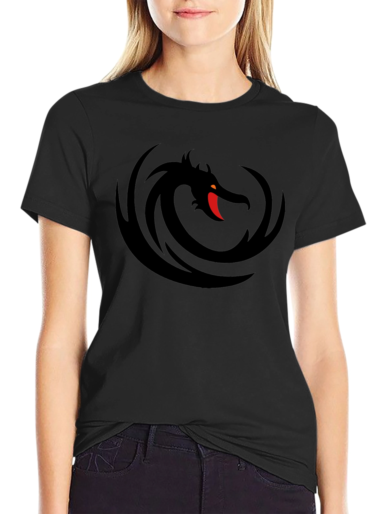 Black Dragon Graphic Tee - Stylish Mens T-Shirt