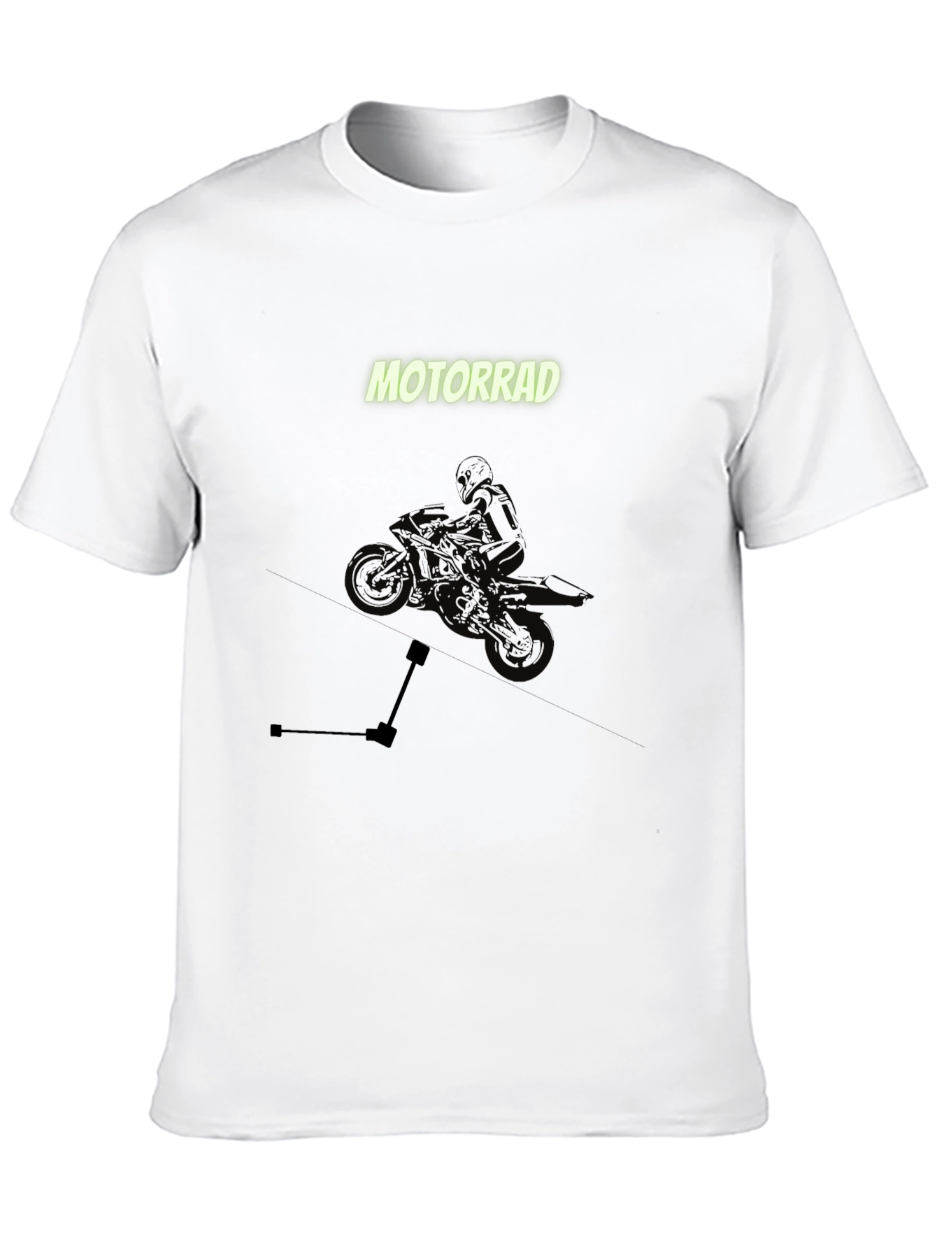 Motorrad Graphic Tee - Black Cotton T-Shirt