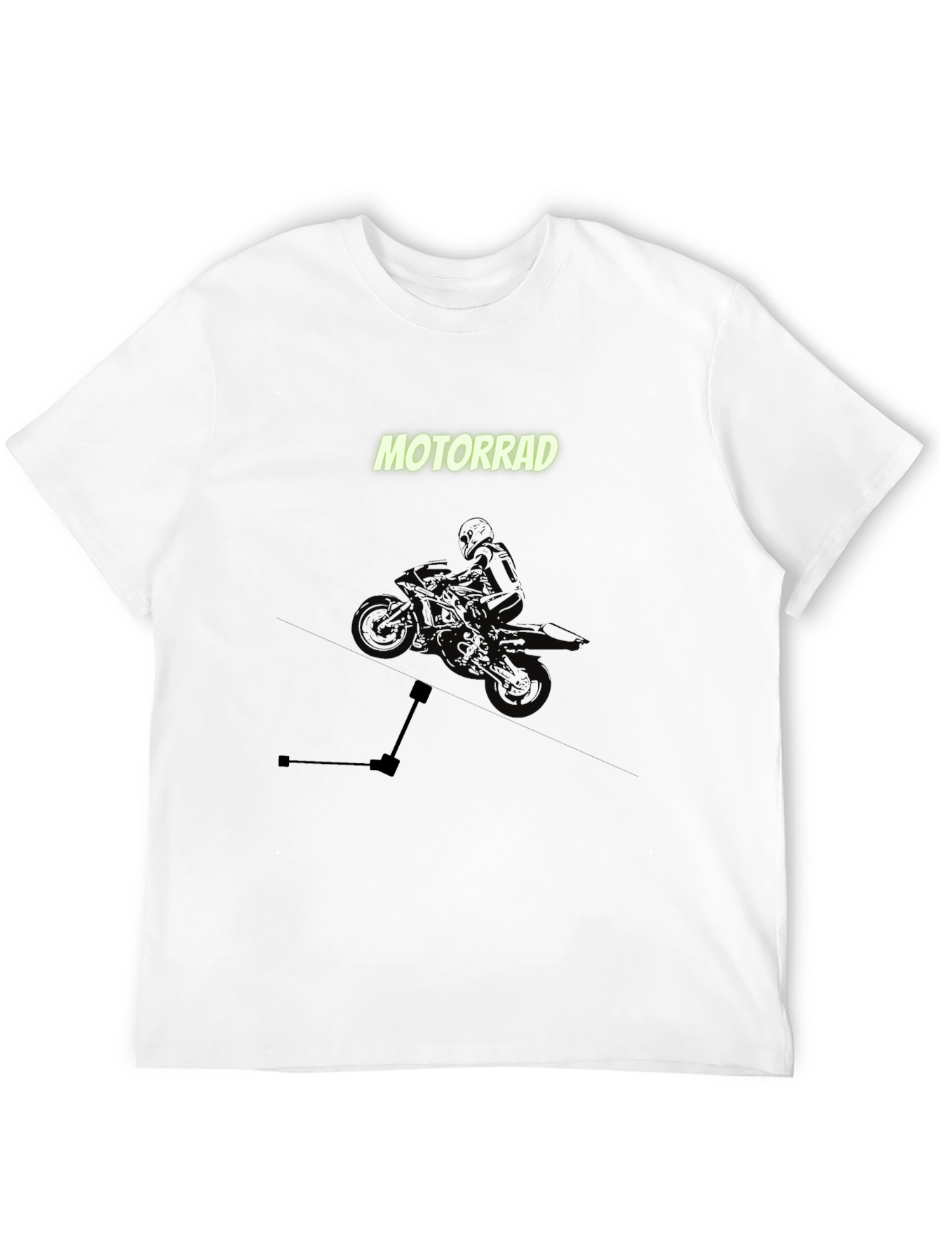 Motorrad Graphic Tee - Black Cotton T-Shirt