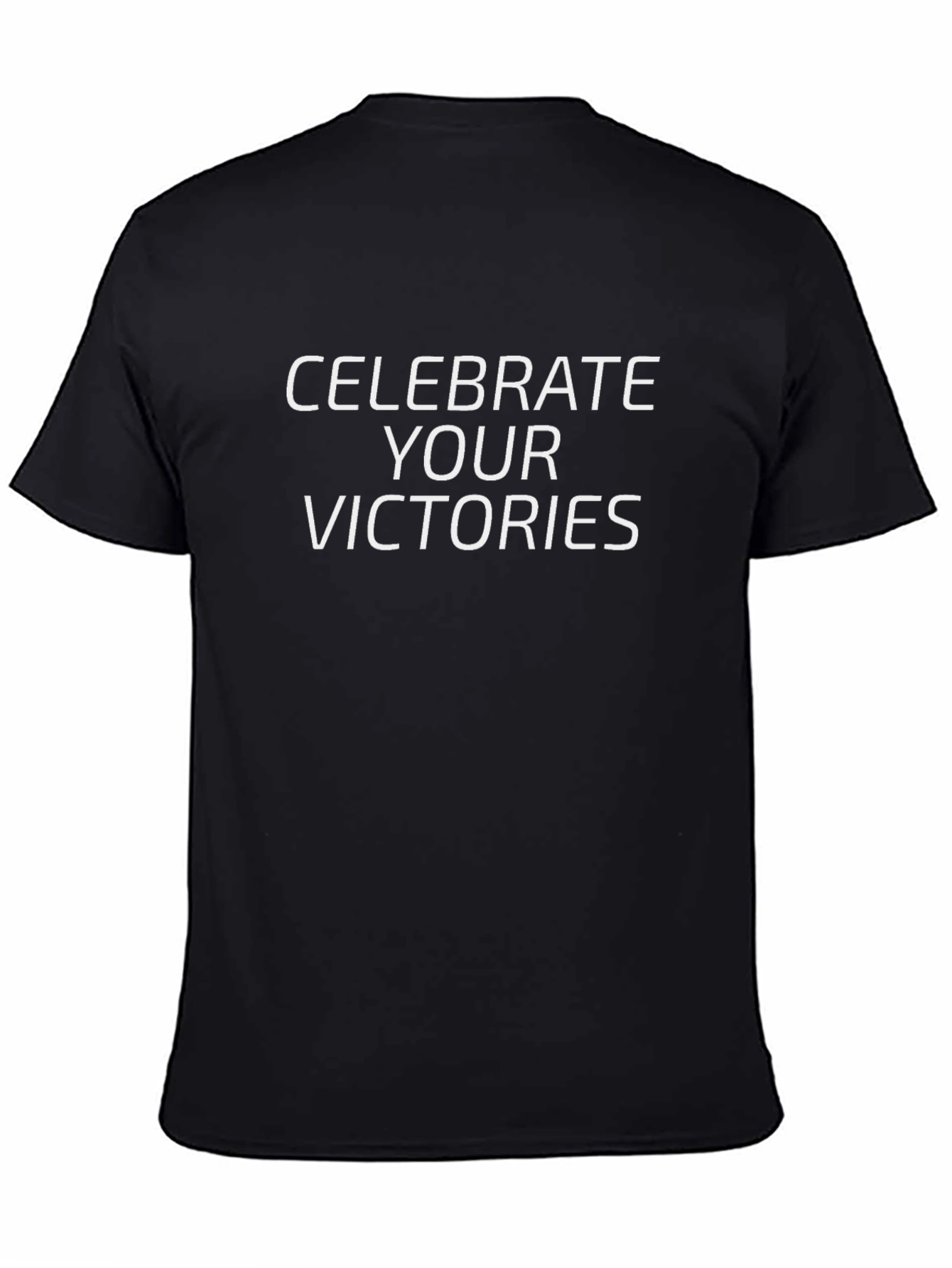 Celebrate Your Victories Black Graphic Tee