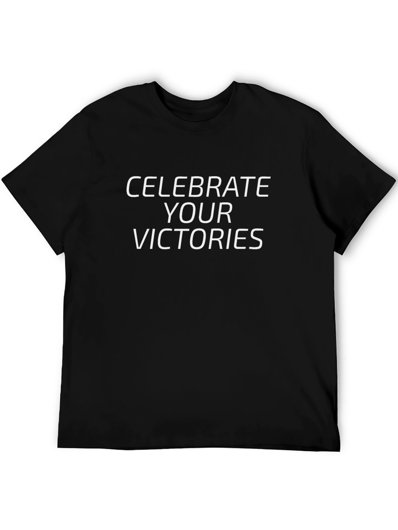 Celebrate Your Victories Black Graphic Tee