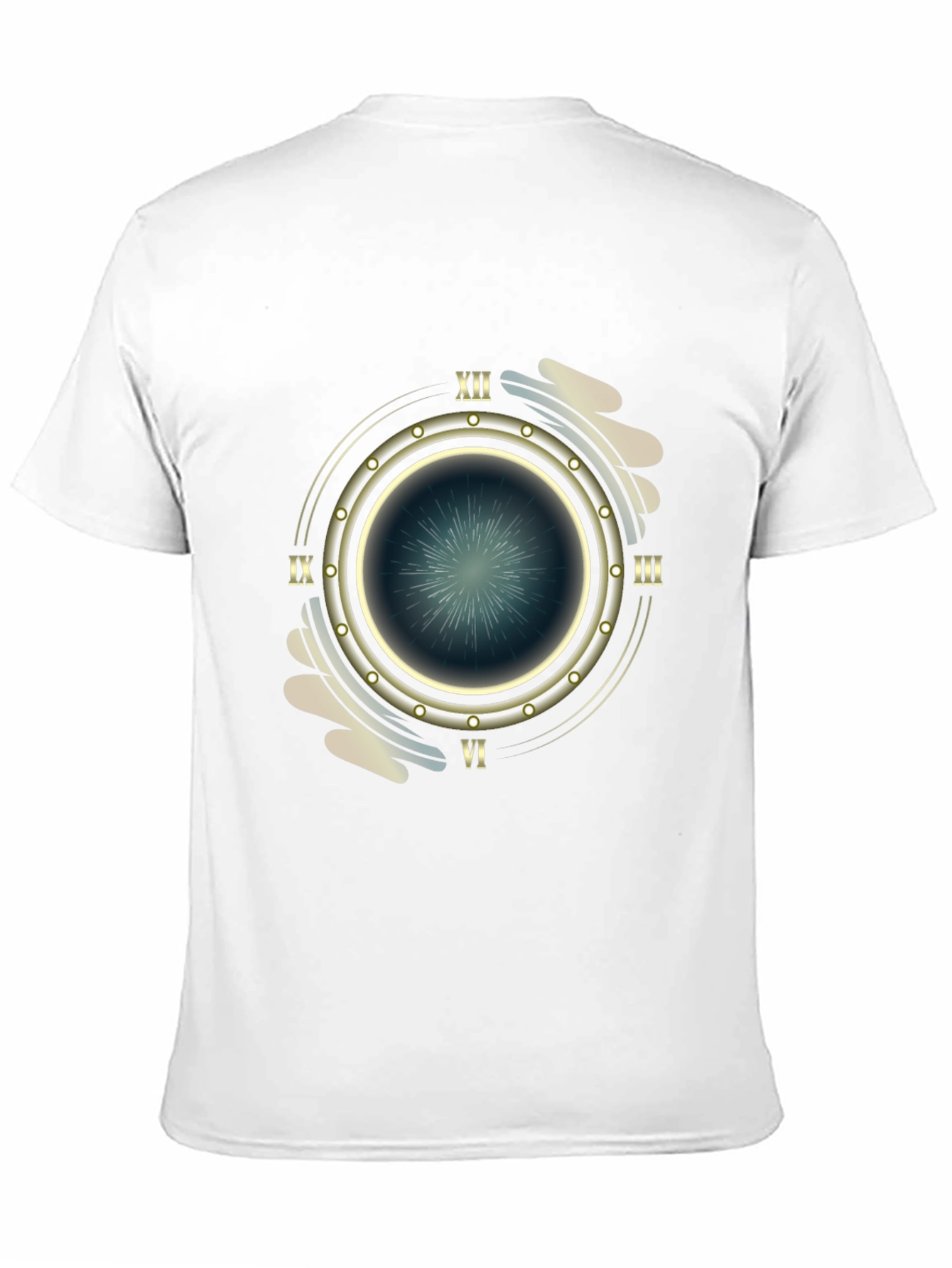 Steampunk Timepiece Graphic Tee - Mens Black T-Shirt