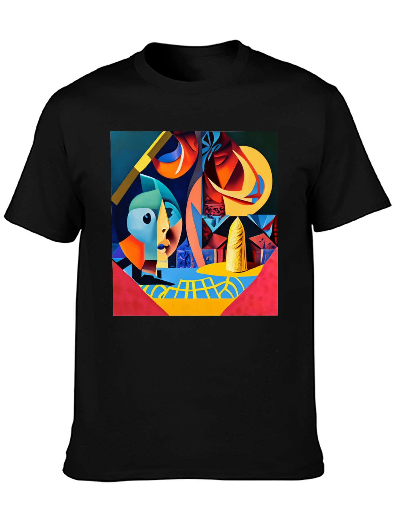 Abstract Art Graphic Tee - Modern Artistic Design