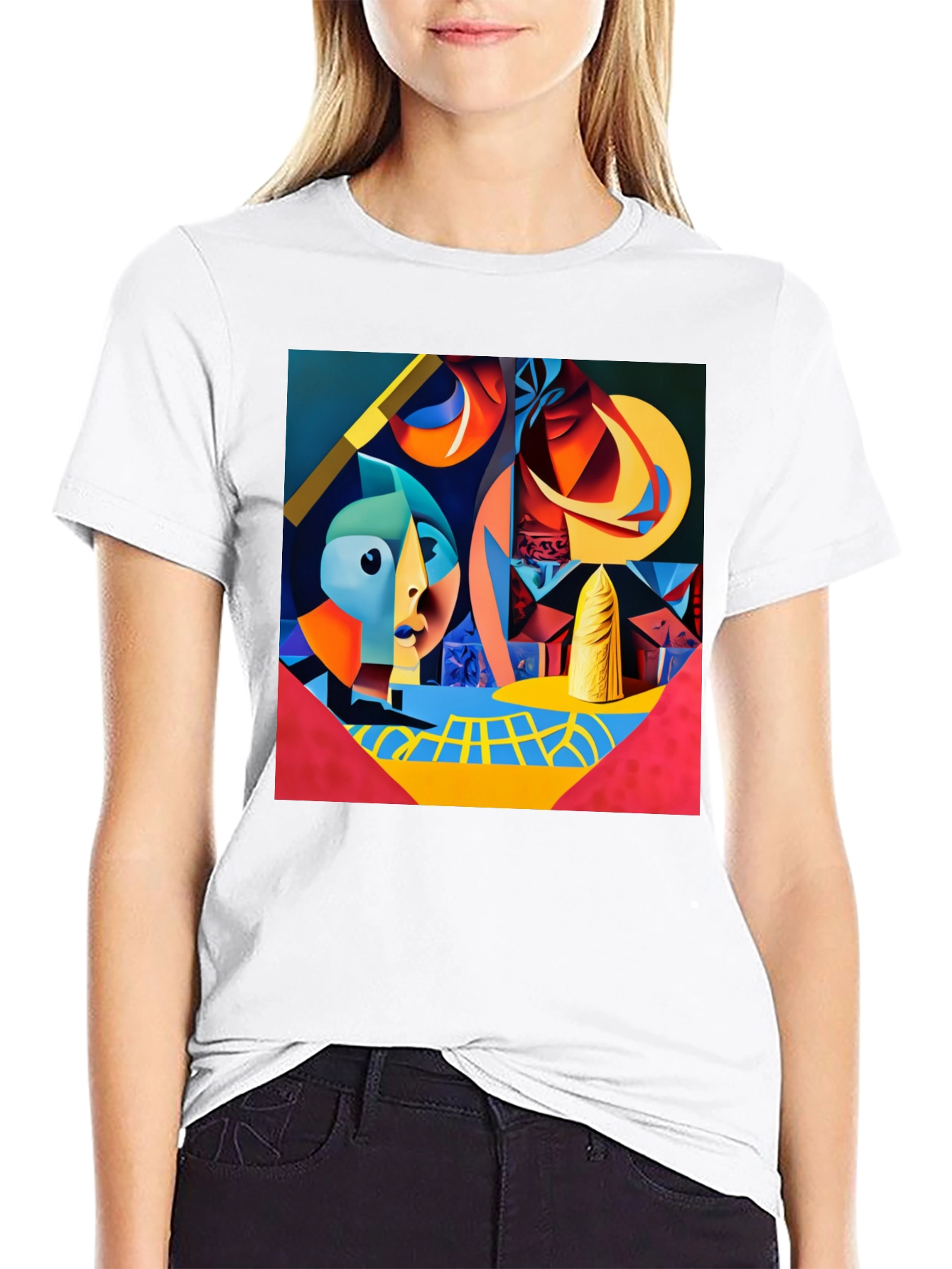 Abstract Art Graphic Tee - Modern Artistic Design