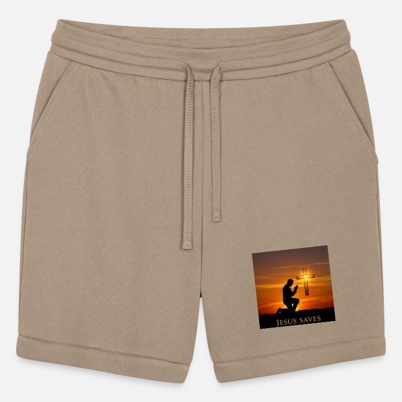 Kneeling Prayer with Crowned Cross Scene