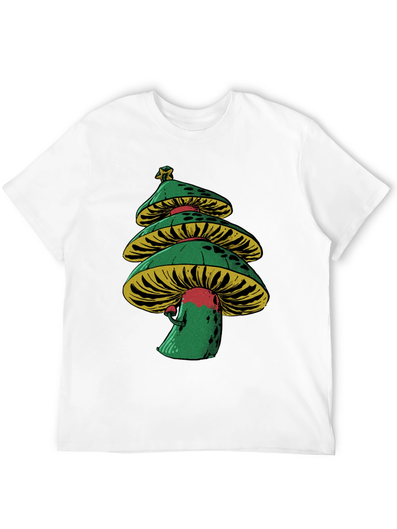 Mushroom Christmas Tree Graphic Tee