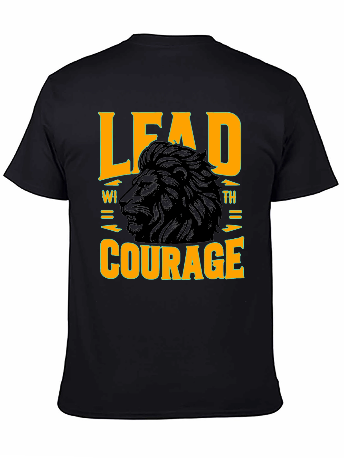 Lead with Courage Lion Graphic T-Shirt