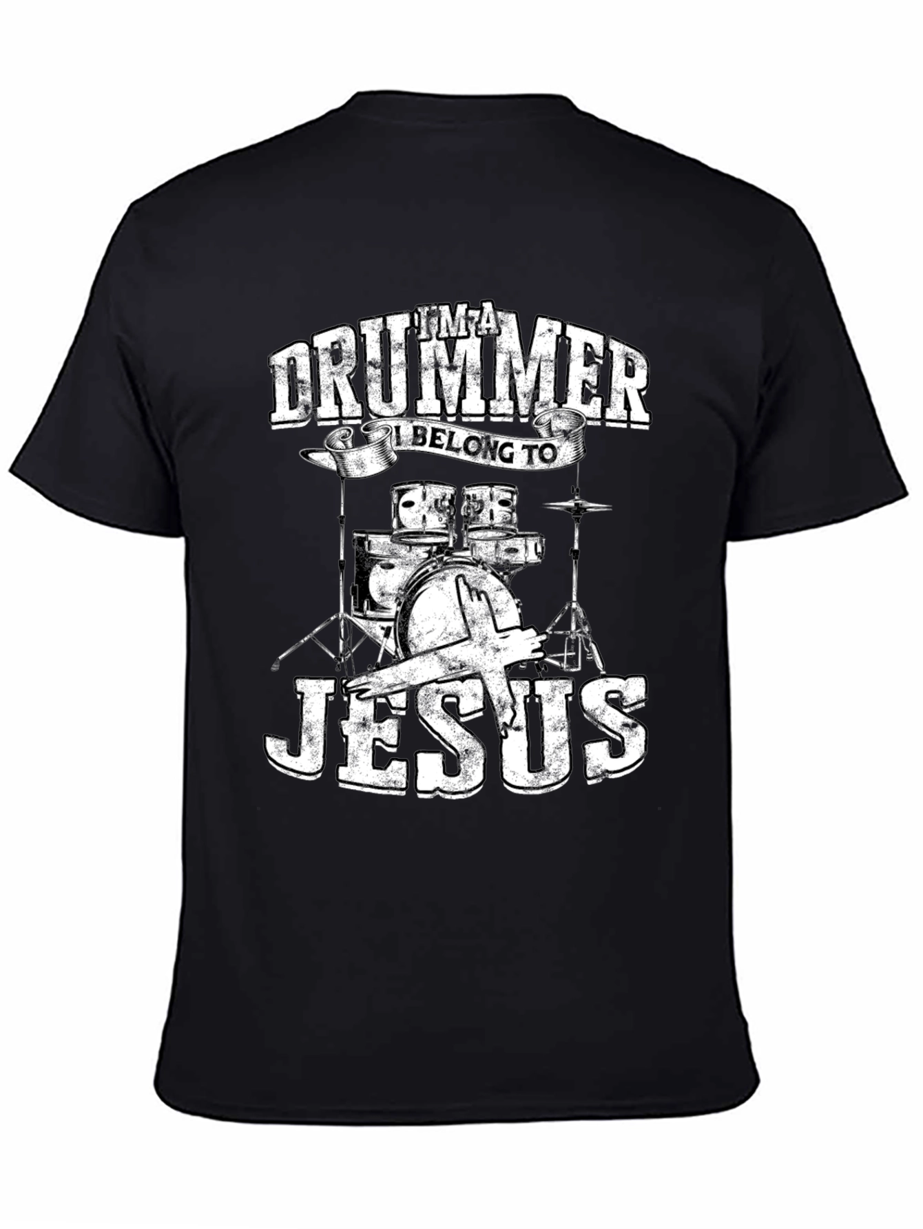 Im a Drummer I Belong to Jesus T-Shirt