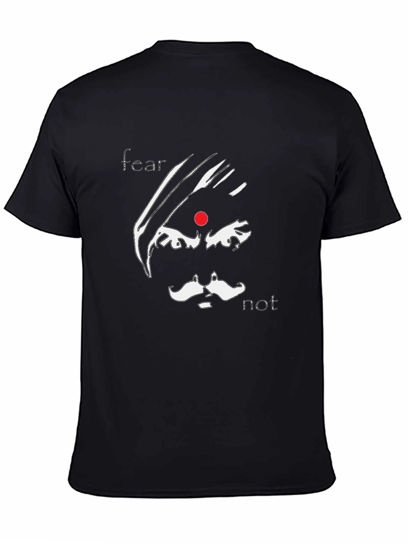 Fear Not Graphic Tee - Stylish Black Cotton T-Shirt