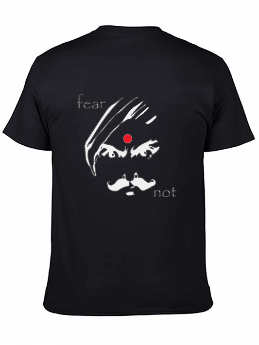 Fear Not Graphic Tee - Stylish Black Cotton T-Shirt
