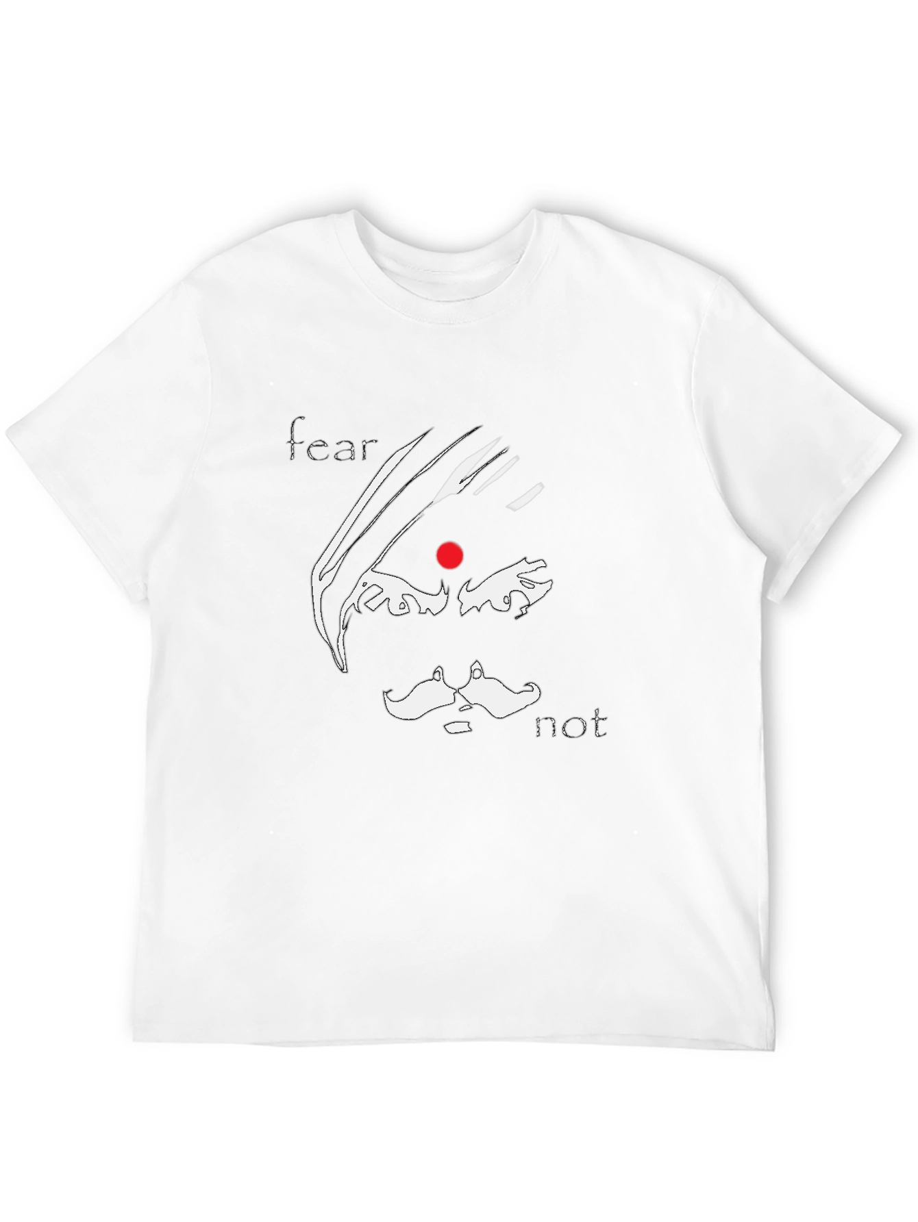 Fear Not Graphic Tee - Stylish Black Cotton T-Shirt