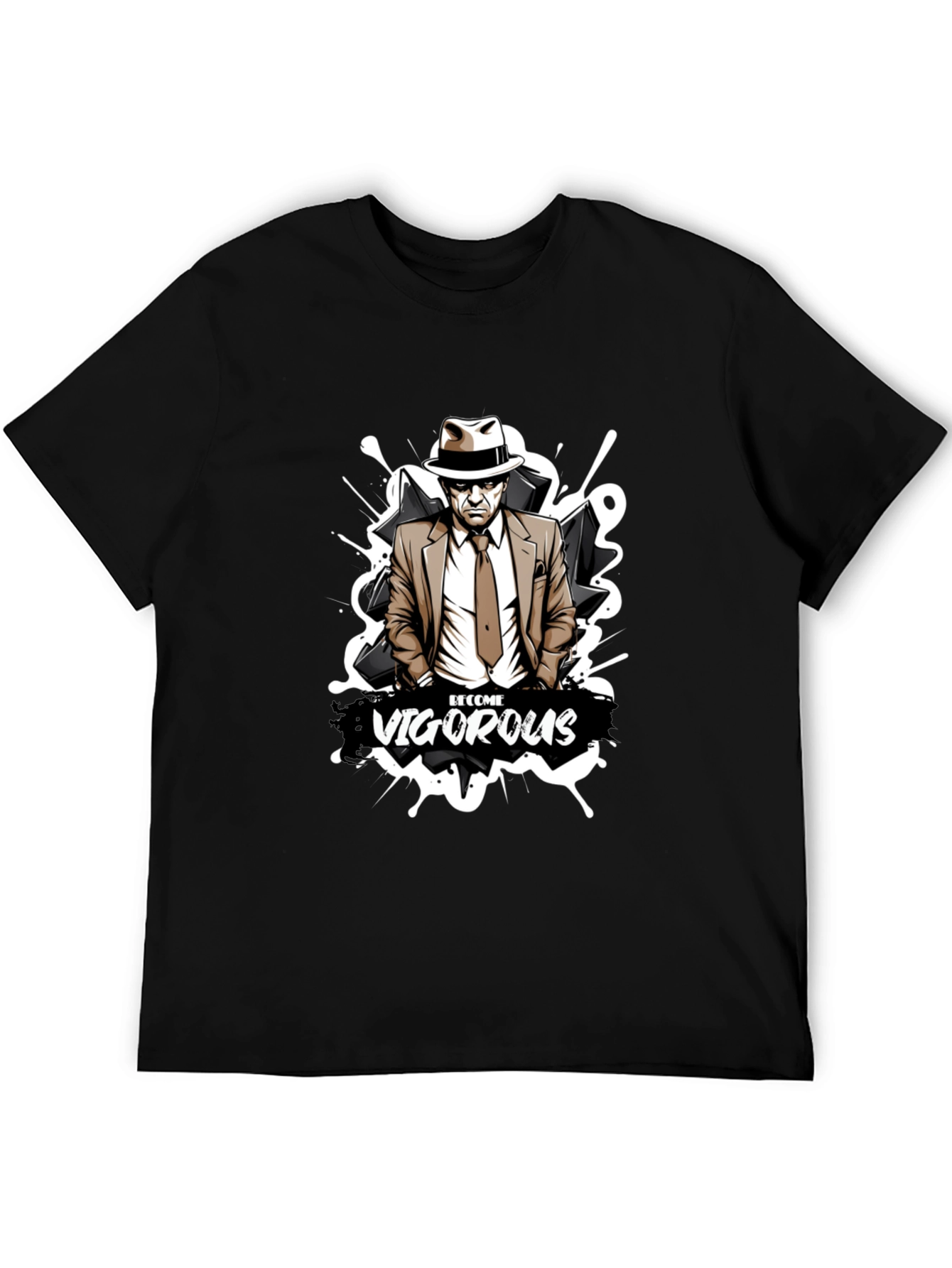 Vigorous Graphic T-Shirt - Black