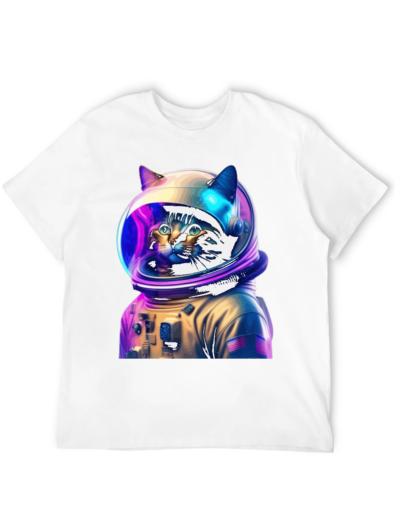 Cat Astronaut T-Shirt - Space Explorer Design