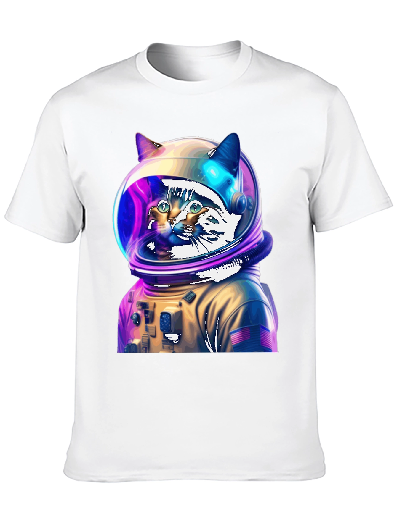 Cat Astronaut T-Shirt - Space Explorer Design