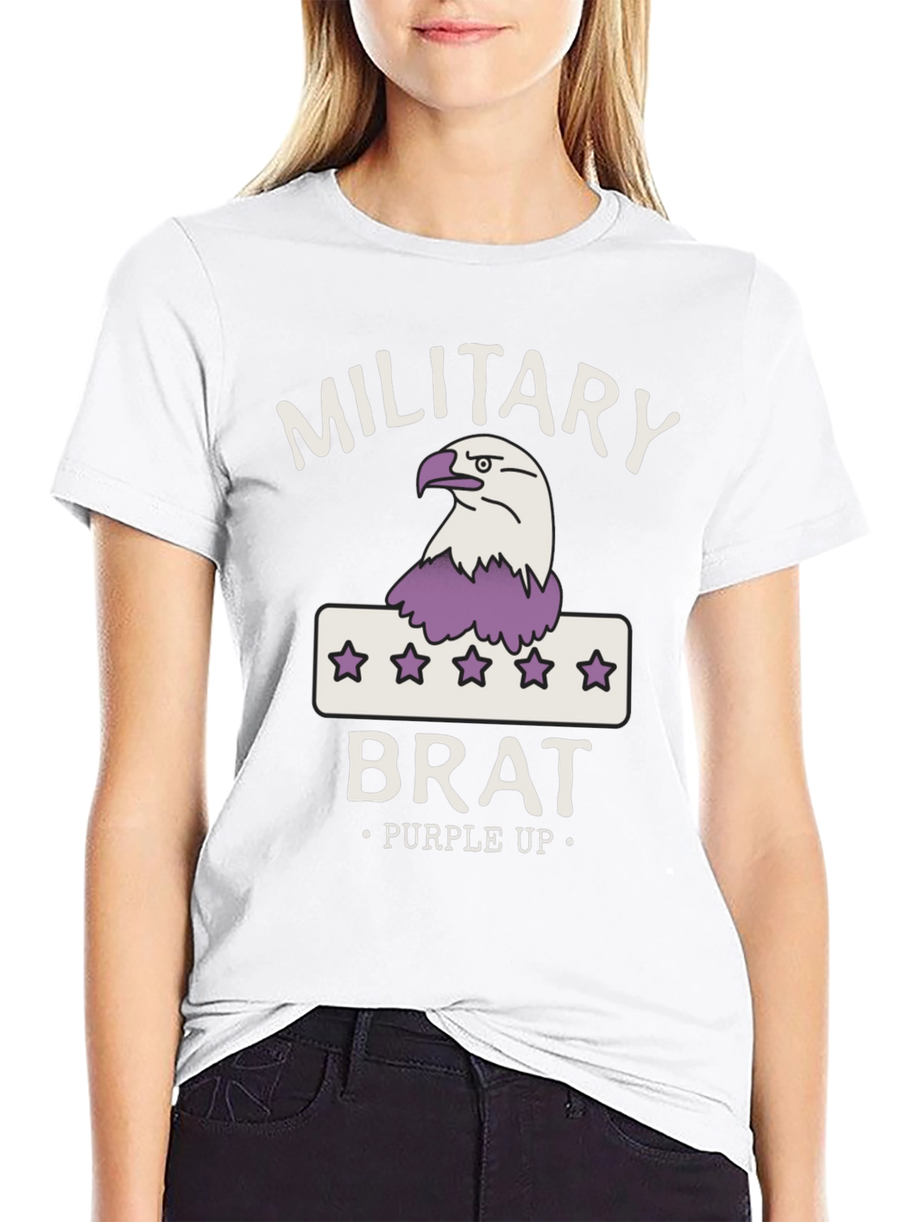 Military Brat Purple Up T-Shirt