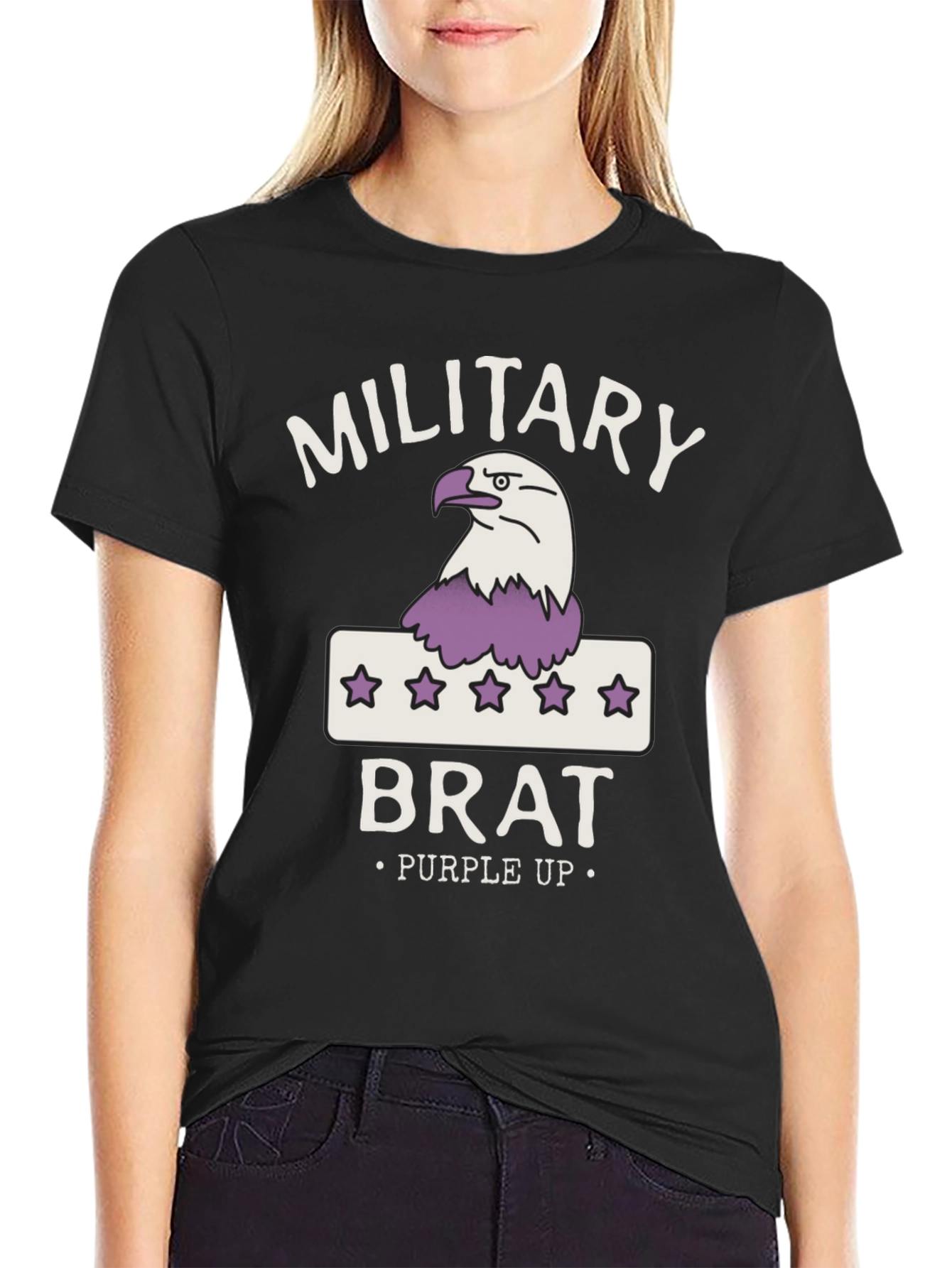 Military Brat Purple Up T-Shirt