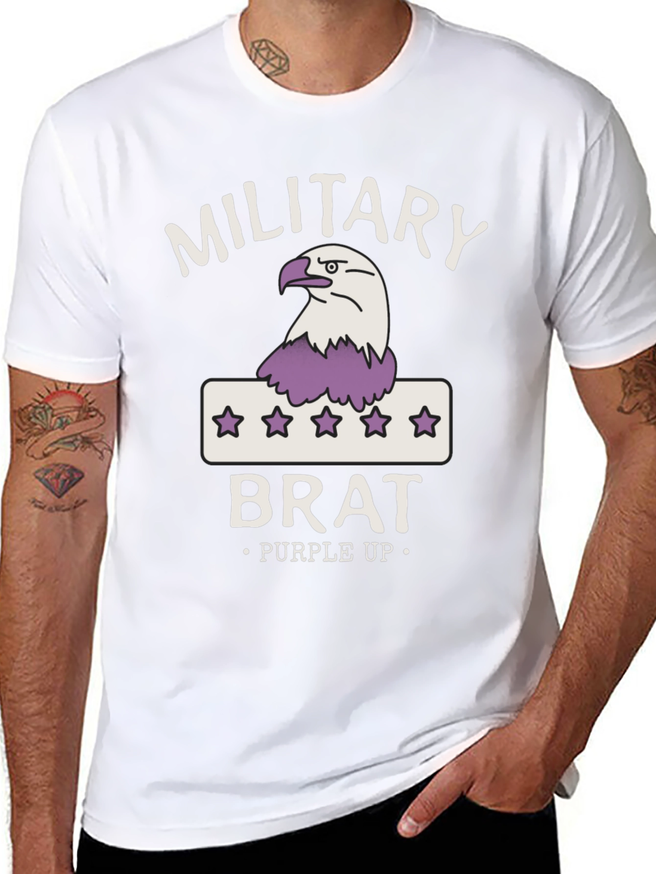 Military Brat Purple Up T-Shirt