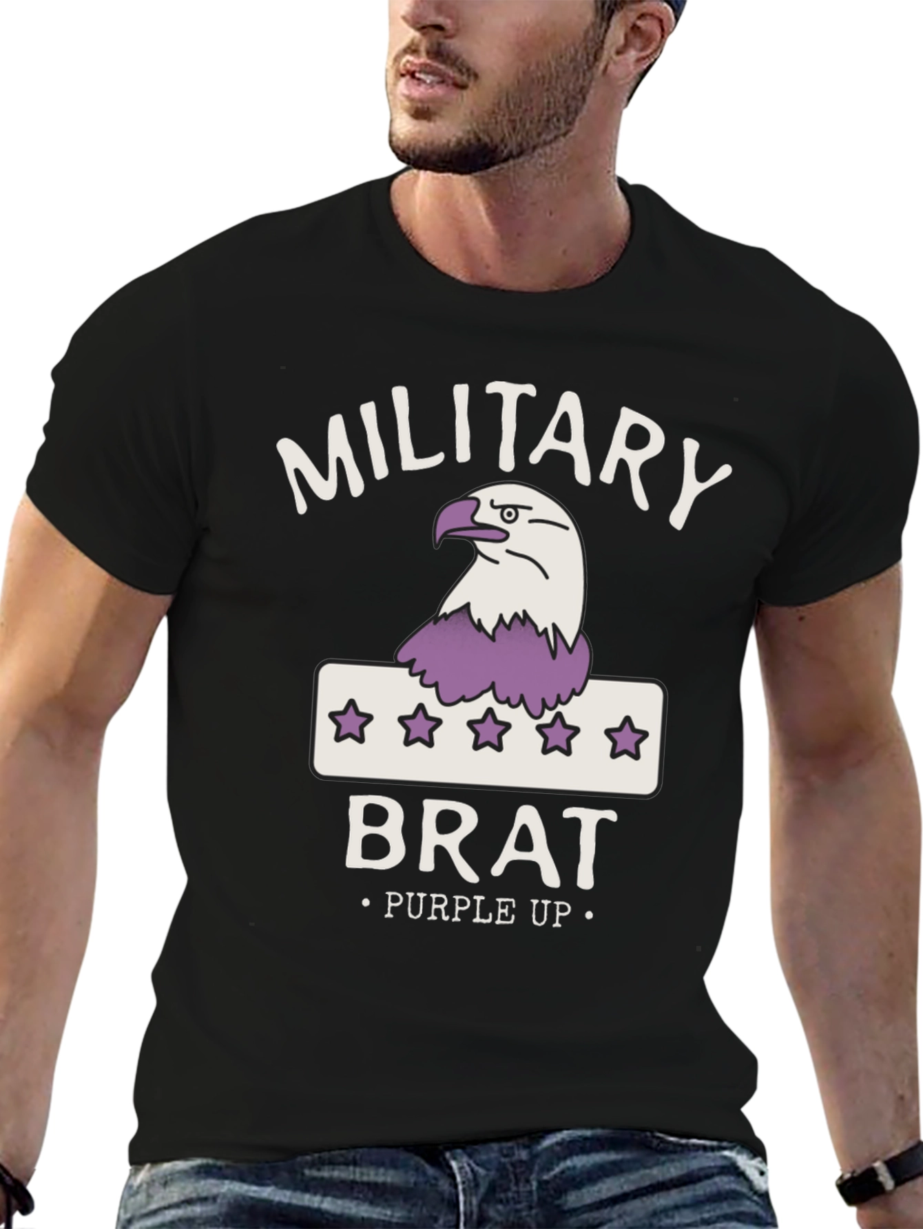 Military Brat Purple Up T-Shirt