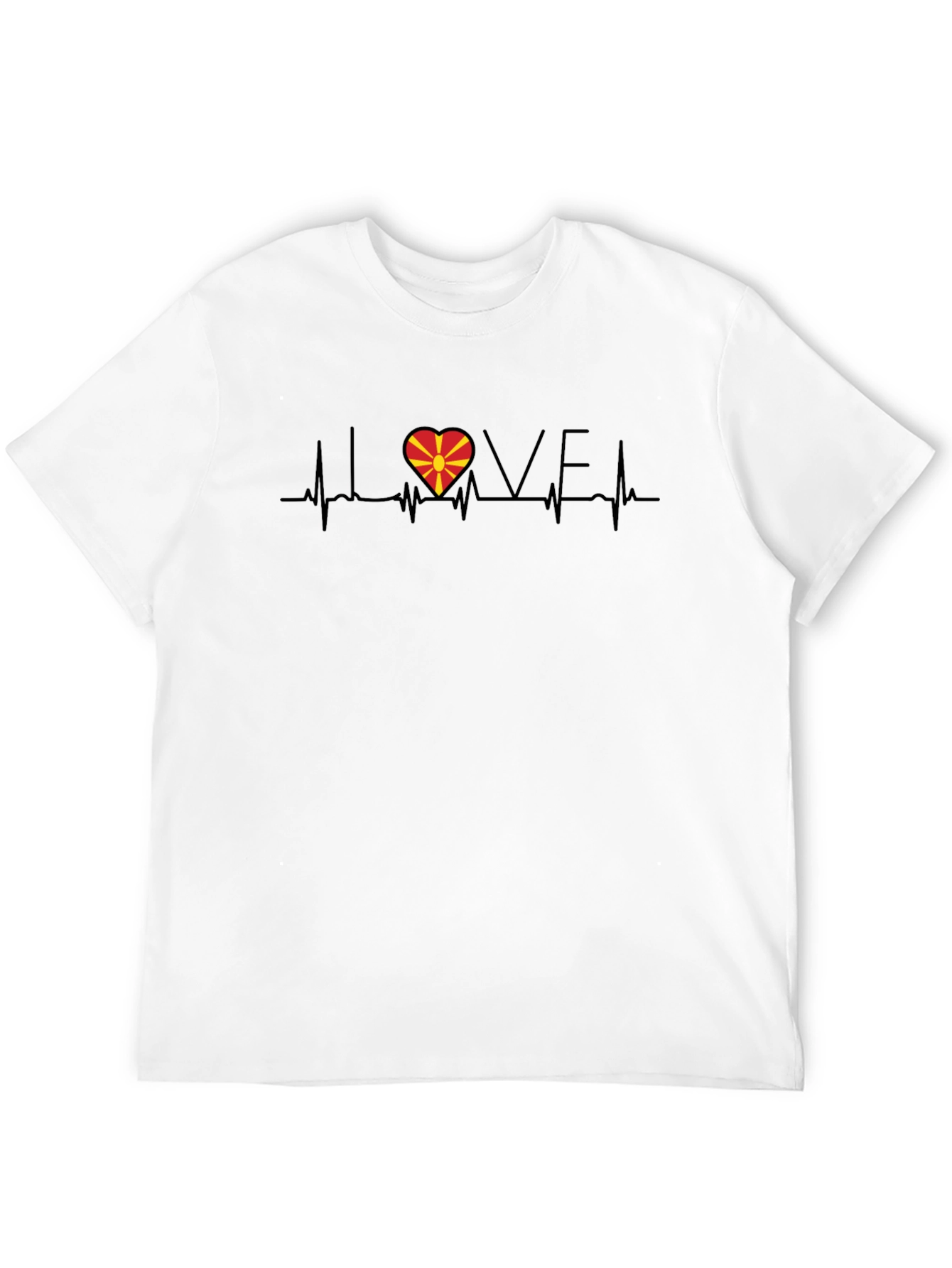 Love Macedonia Heartbeat T-Shirt