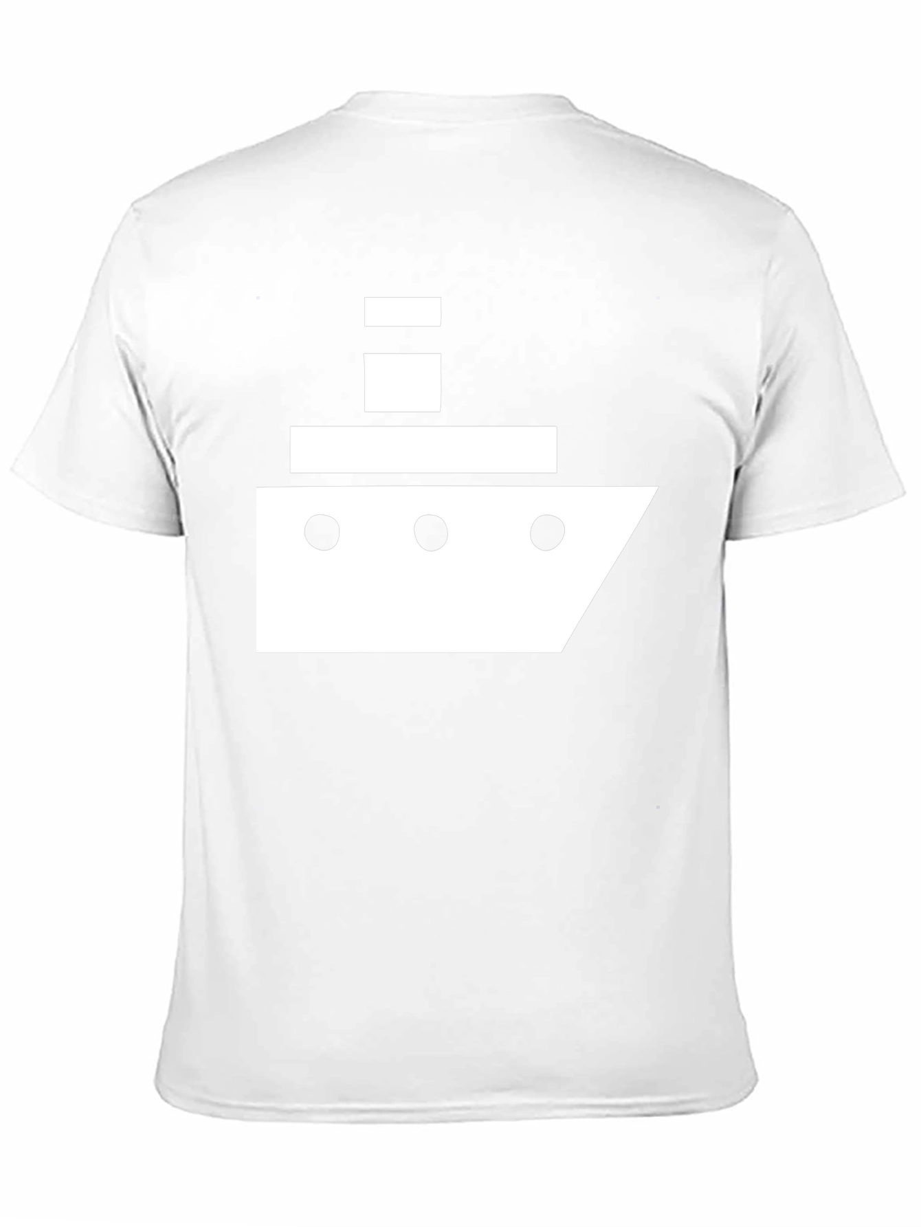 Nautical Tee: Minimalist Ship Graphic