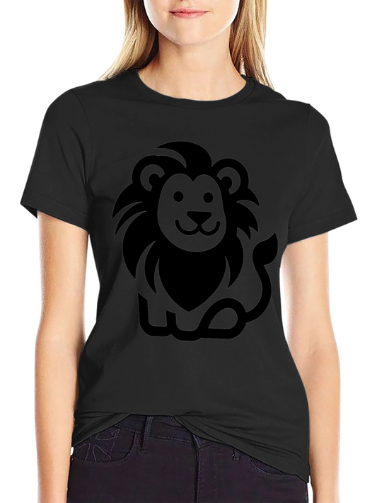 Lion Graphic Black T-Shirt - Mens Casual Tee