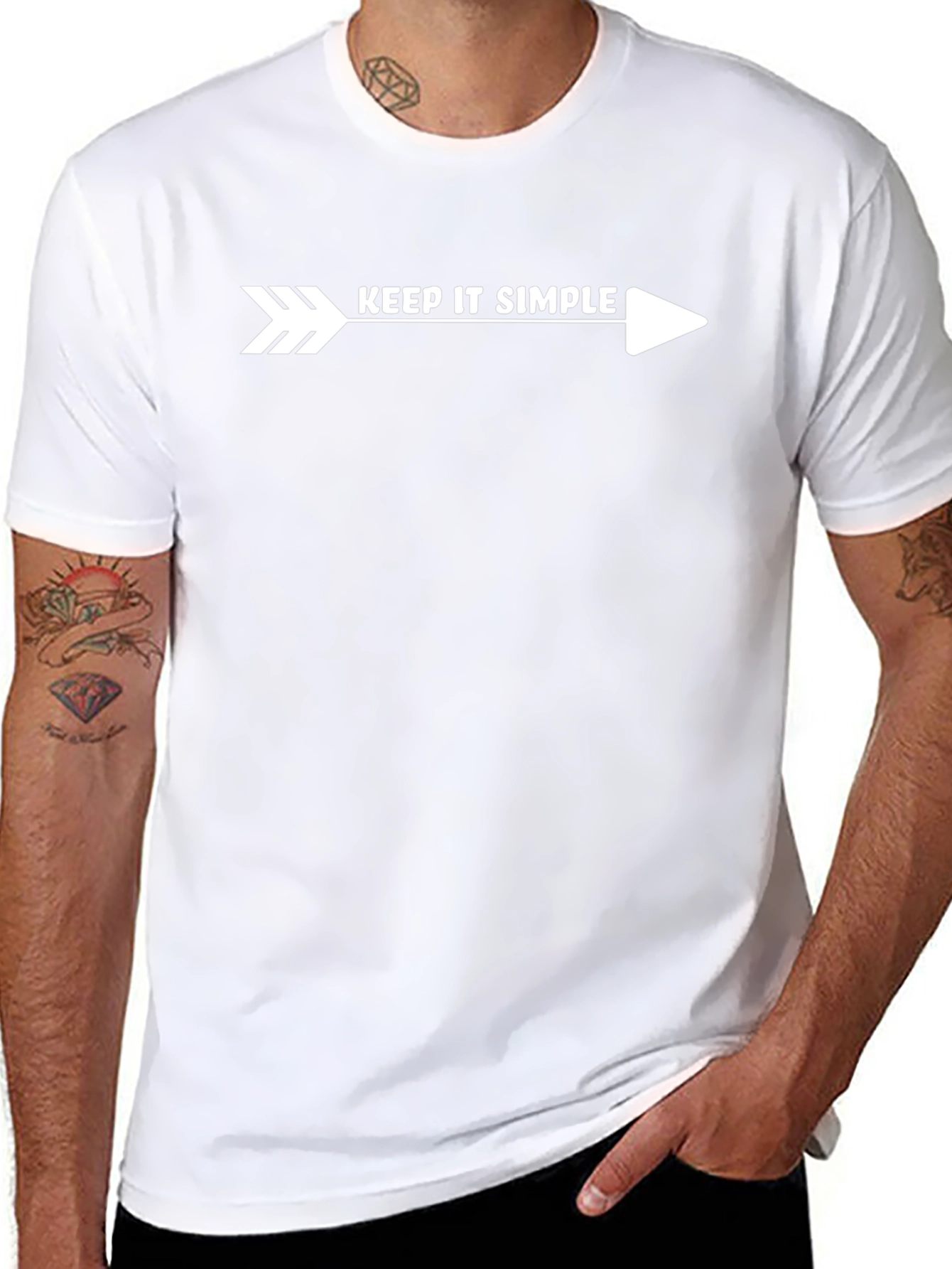 Keep It Simple Arrow Graphic T-Shirt